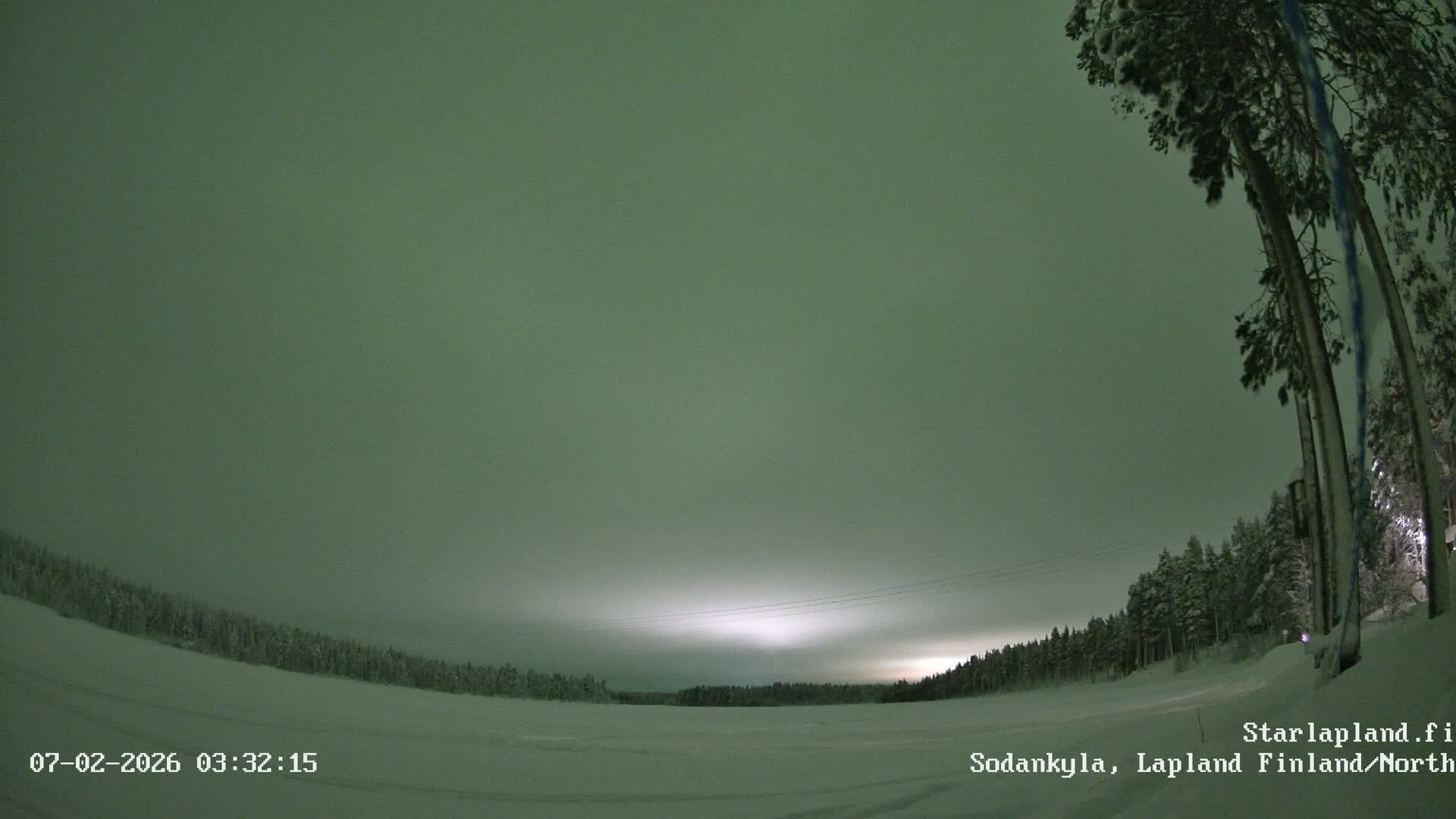 Sodankyla, Aurora Boreails/Northern Lights  Live Cam -  Sodankylä, Northern Lapland (Pohjois-Lappi), Lapland (Lappi),Finland