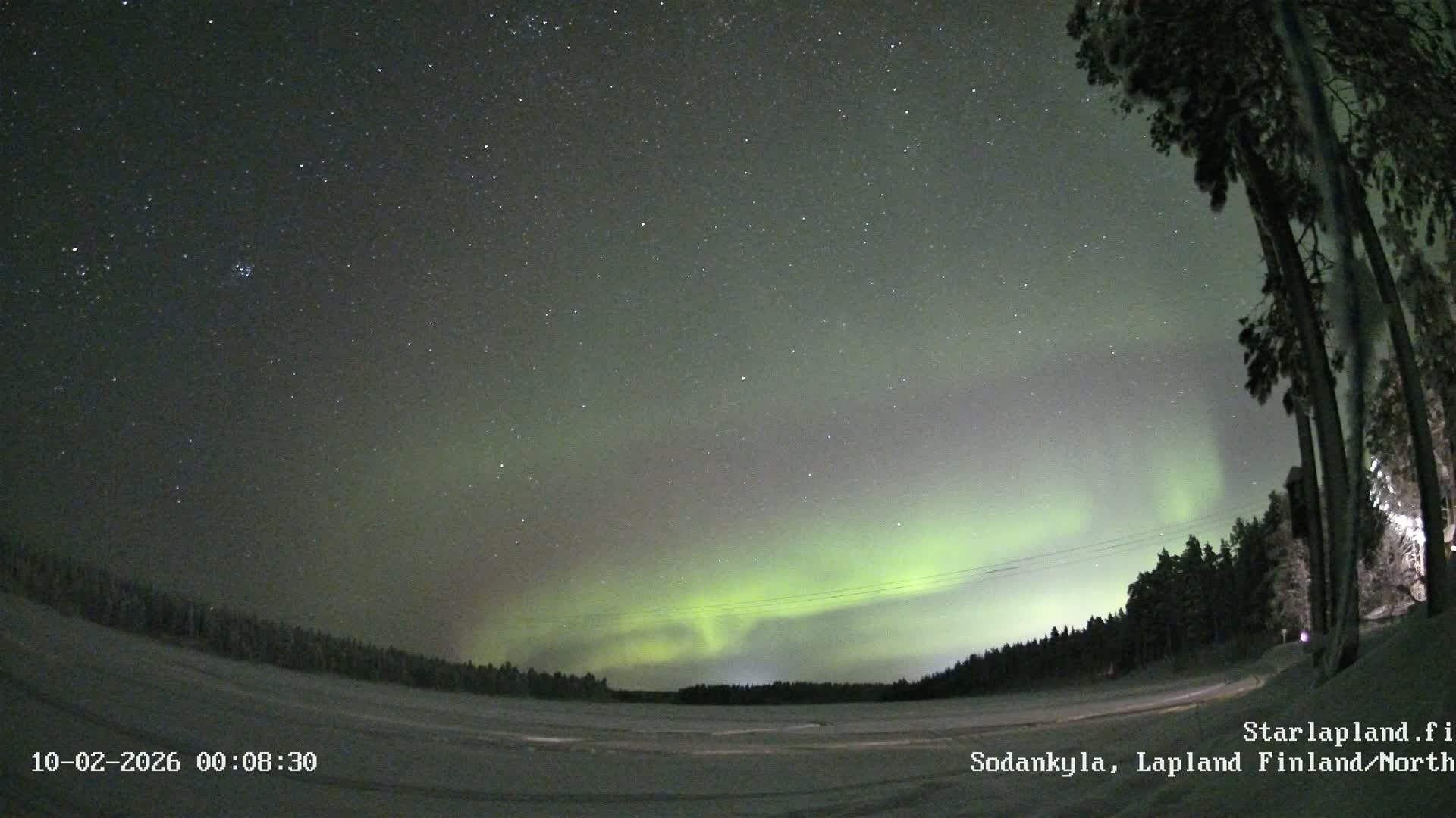 Sodankyla, Aurora Boreails/Northern Lights  Live Cam -  Sodankylä, Northern Lapland (Pohjois-Lappi), Lapland (Lappi),Finland