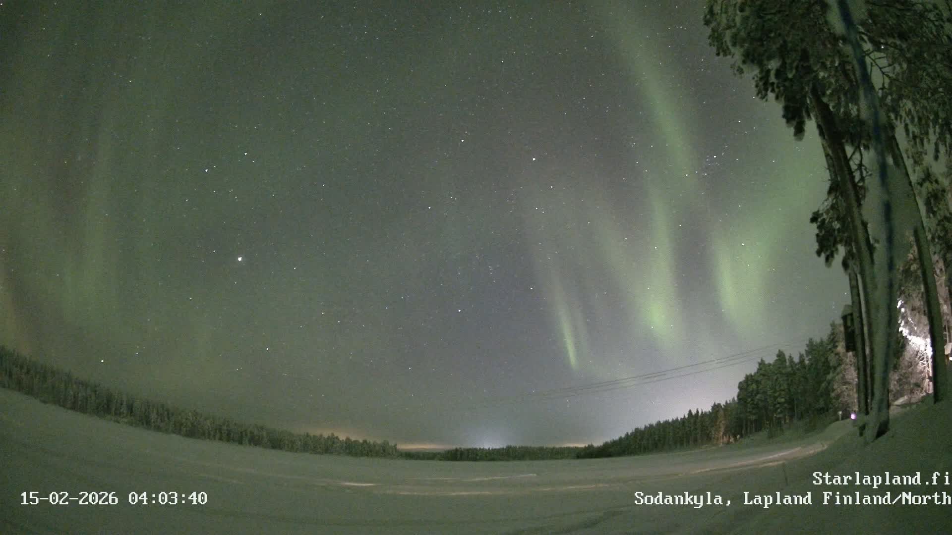 Sodankyla, Aurora Boreails/Northern Lights  Live Cam -  Sodankylä, Northern Lapland (Pohjois-Lappi), Lapland (Lappi),Finland