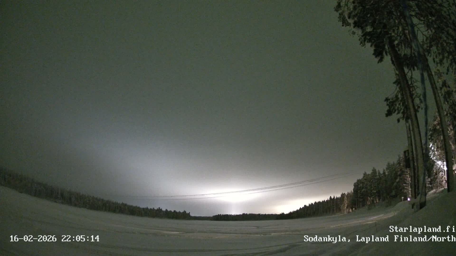 Sodankyla, Aurora Boreails/Northern Lights  Live Cam -  Sodankylä, Northern Lapland (Pohjois-Lappi), Lapland (Lappi),Finland