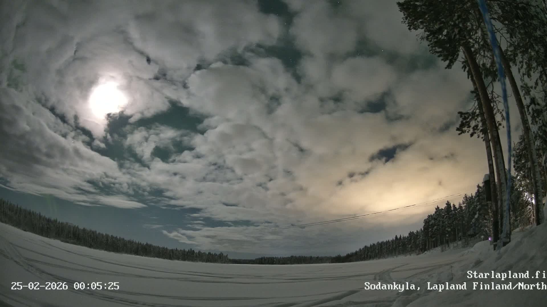 Sodankyla, Aurora Boreails/Northern Lights  Live Cam -  Sodankylä, Northern Lapland (Pohjois-Lappi), Lapland (Lappi),Finland