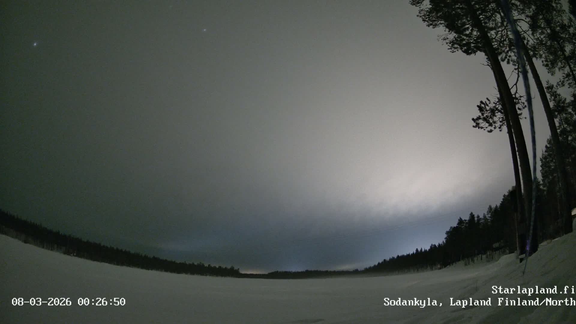 Sodankyla, Aurora Boreails/Northern Lights  Live Cam -  Sodankylä, Northern Lapland (Pohjois-Lappi), Lapland (Lappi),Finland