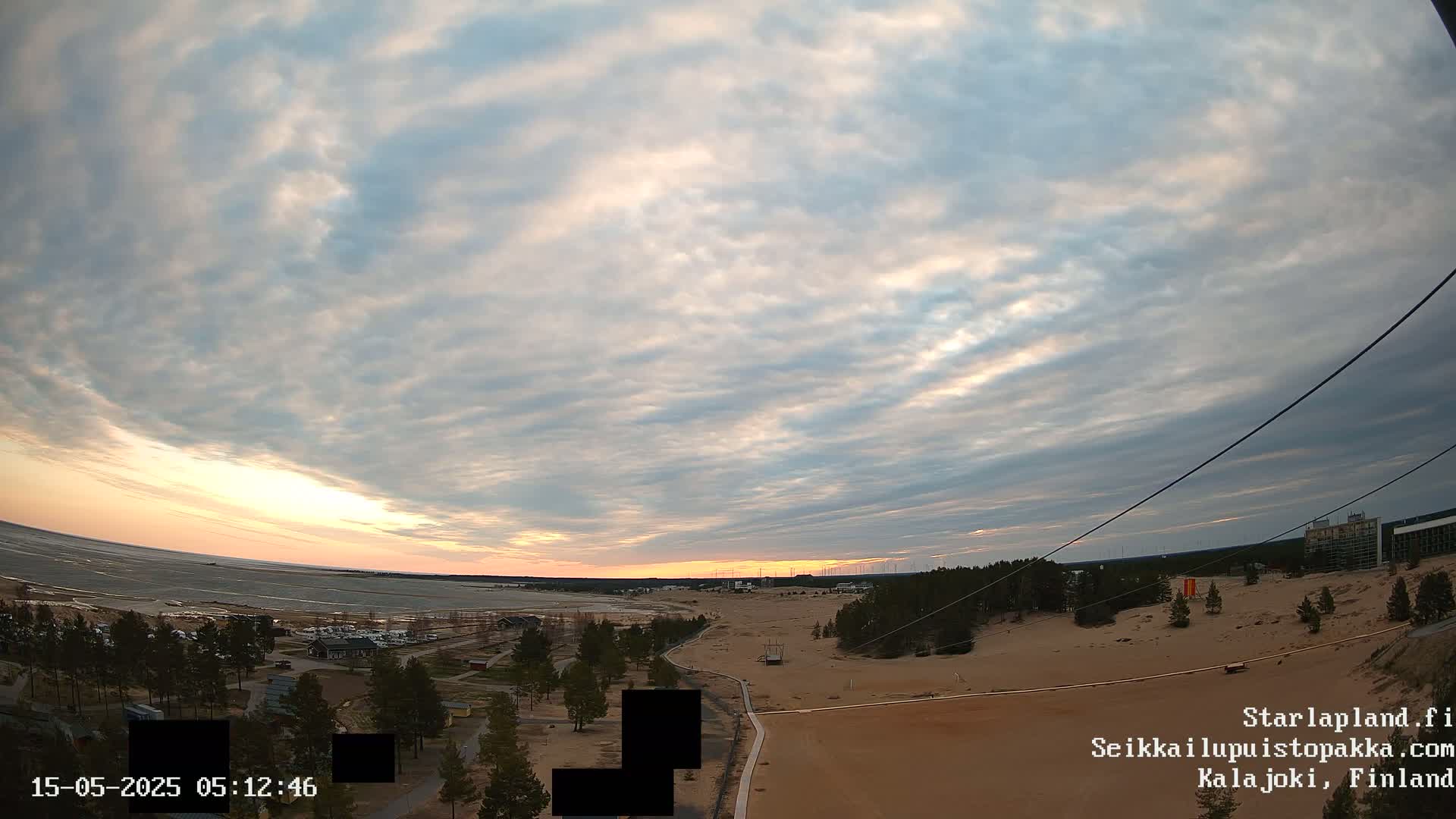 Adventure Park Pakka, Kalajoki, Aurora Boreails/Northern Lights  Live Cam - Kalajoki, Ylivieska, North Ostrobothnia, Finland