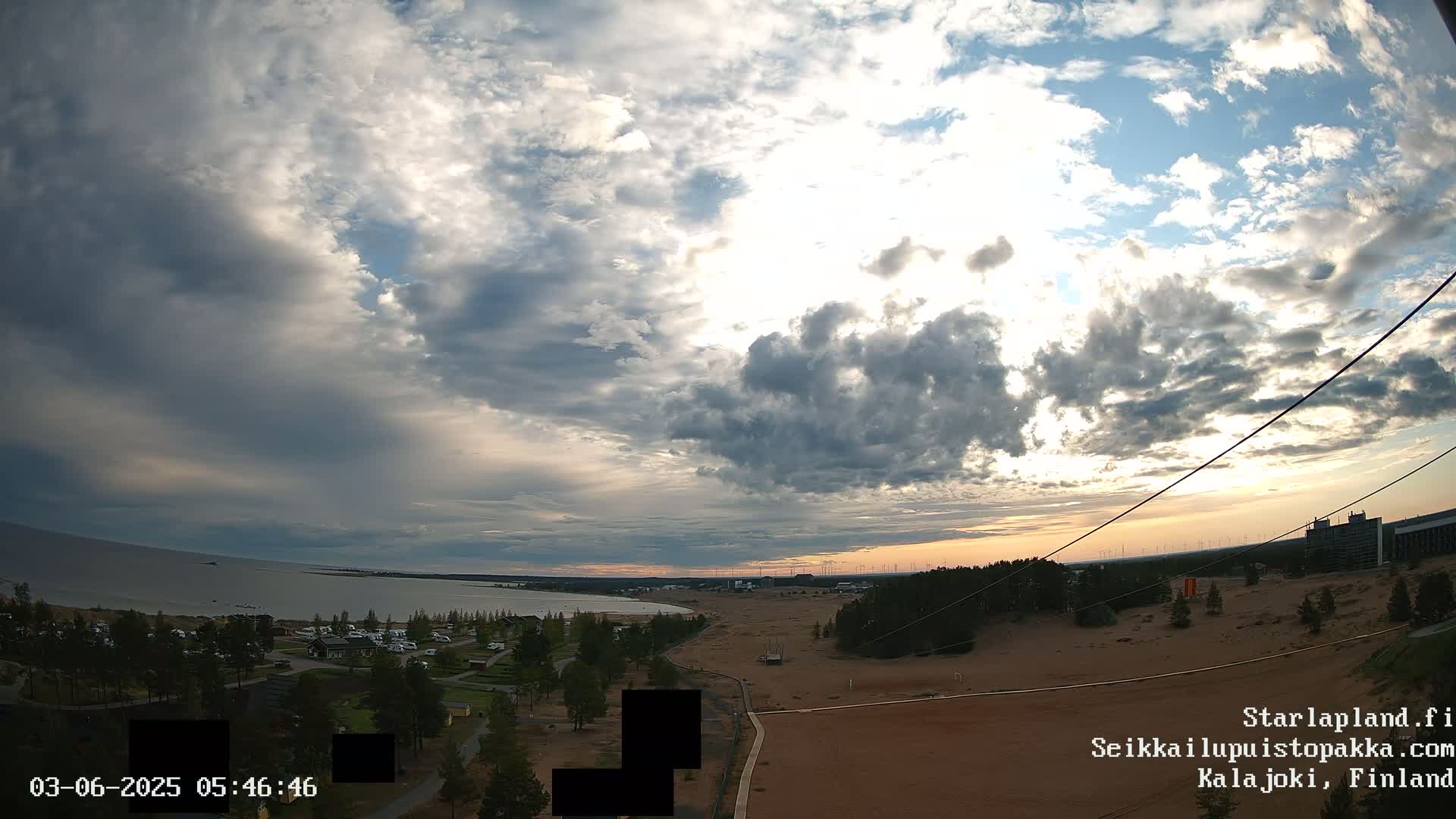 Adventure Park Pakka, Kalajoki, Aurora Boreails/Northern Lights  Live Cam - Kalajoki, Ylivieska, North Ostrobothnia, Finland