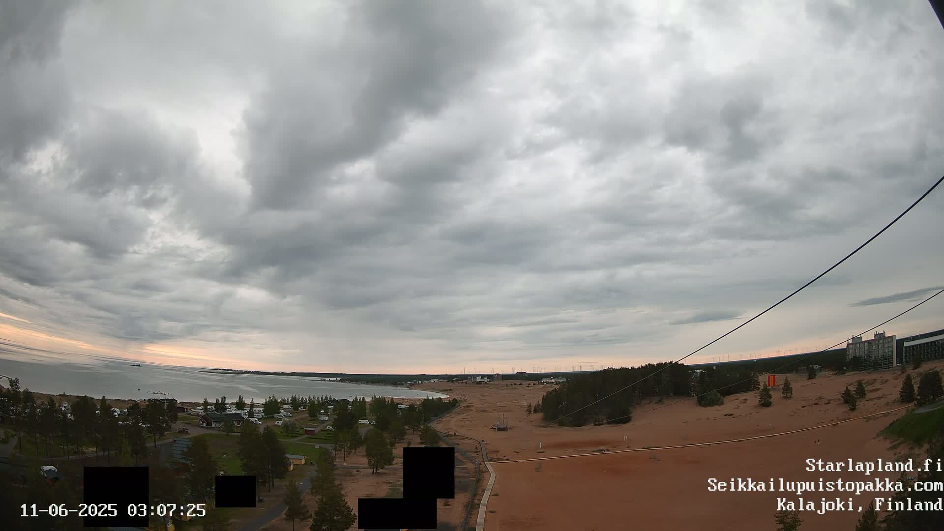 Adventure Park Pakka, Kalajoki, Aurora Boreails/Northern Lights  Live Cam - Kalajoki, Ylivieska, North Ostrobothnia, Finland