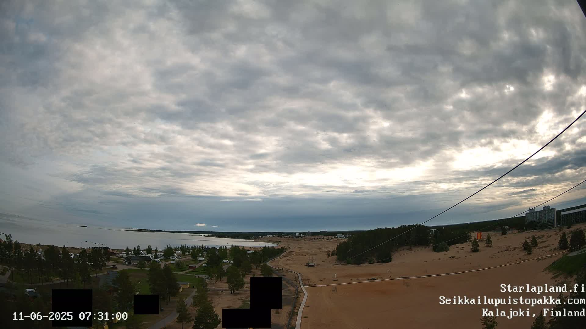 Adventure Park Pakka, Kalajoki, Aurora Boreails/Northern Lights  Live Cam - Kalajoki, Ylivieska, North Ostrobothnia, Finland