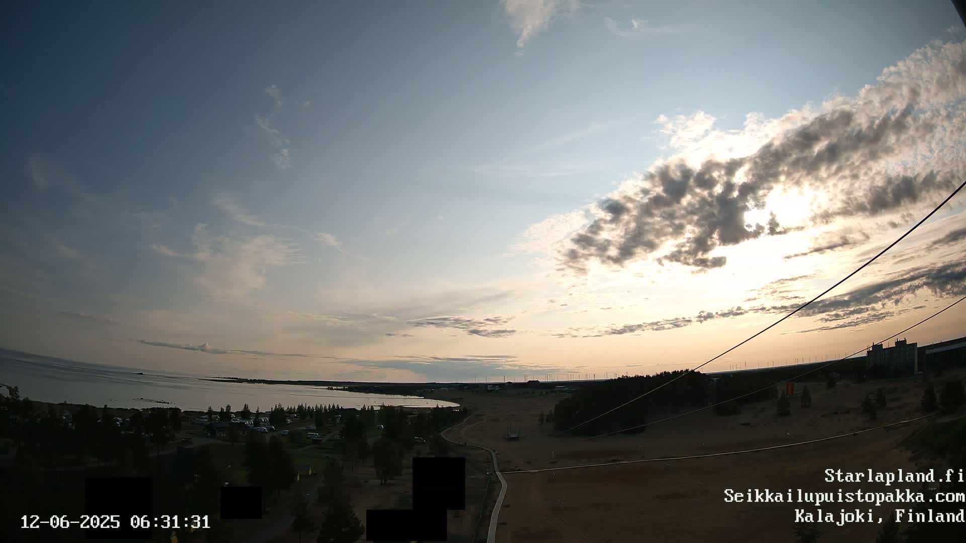 Adventure Park Pakka, Kalajoki, Aurora Boreails/Northern Lights  Live Cam - Kalajoki, Ylivieska, North Ostrobothnia, Finland