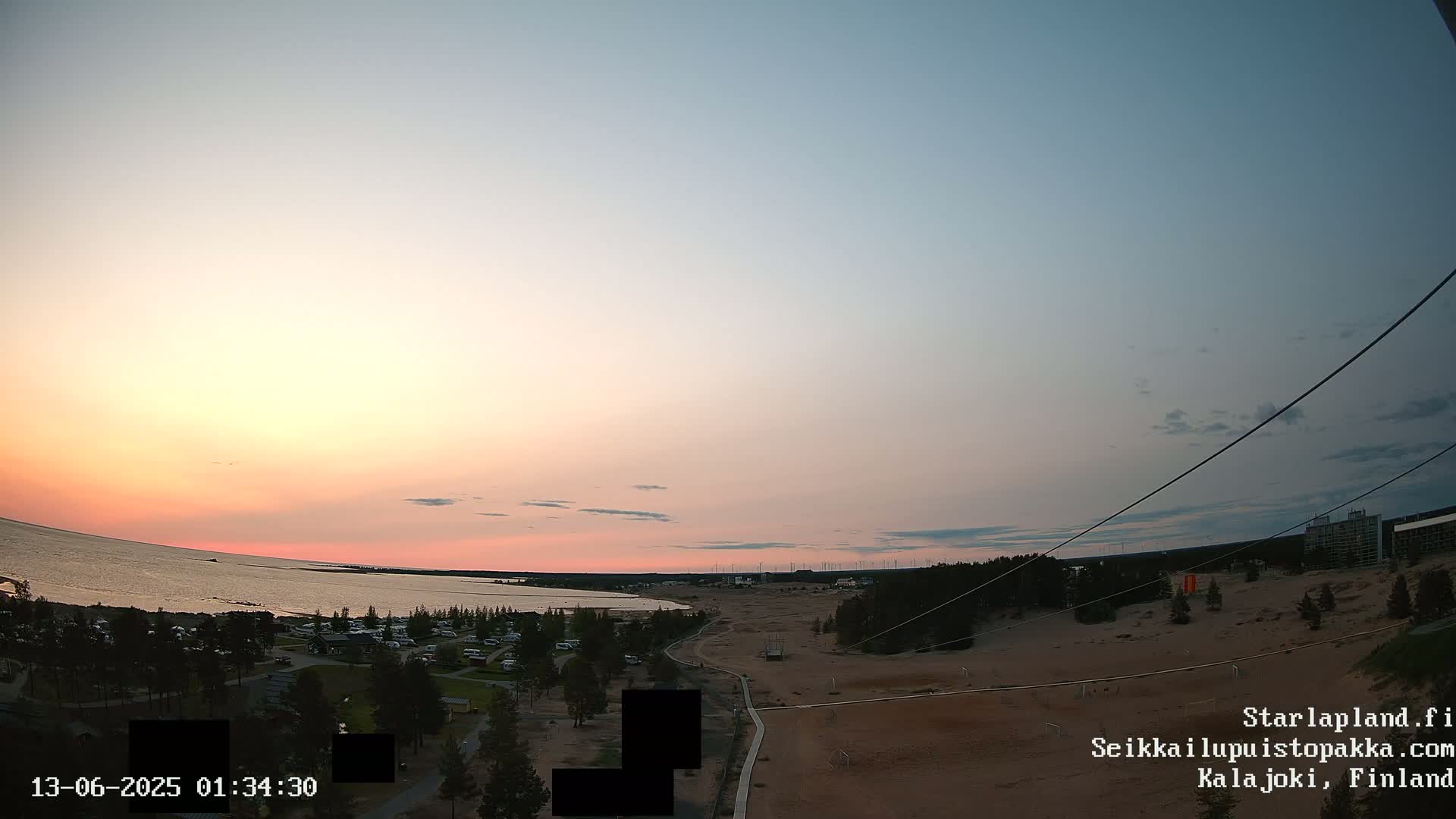 Adventure Park Pakka, Kalajoki, Aurora Boreails/Northern Lights  Live Cam - Kalajoki, Ylivieska, North Ostrobothnia, Finland