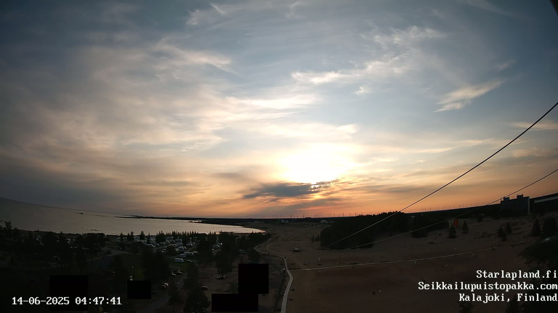 Adventure Park Pakka, Kalajoki, Aurora Boreails/Northern Lights  Live Cam - Kalajoki, Ylivieska, North Ostrobothnia, Finland