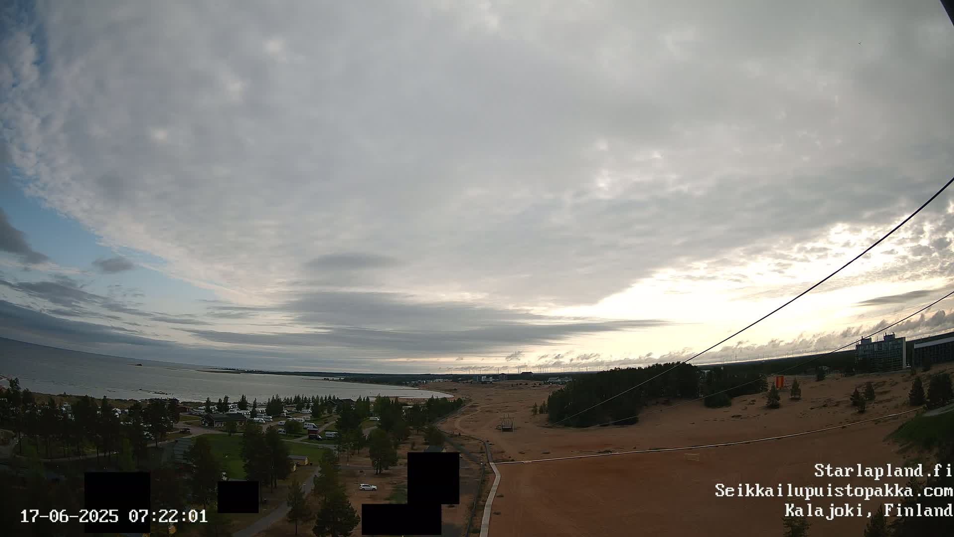 Adventure Park Pakka, Kalajoki, Aurora Boreails/Northern Lights  Live Cam - Kalajoki, Ylivieska, North Ostrobothnia, Finland