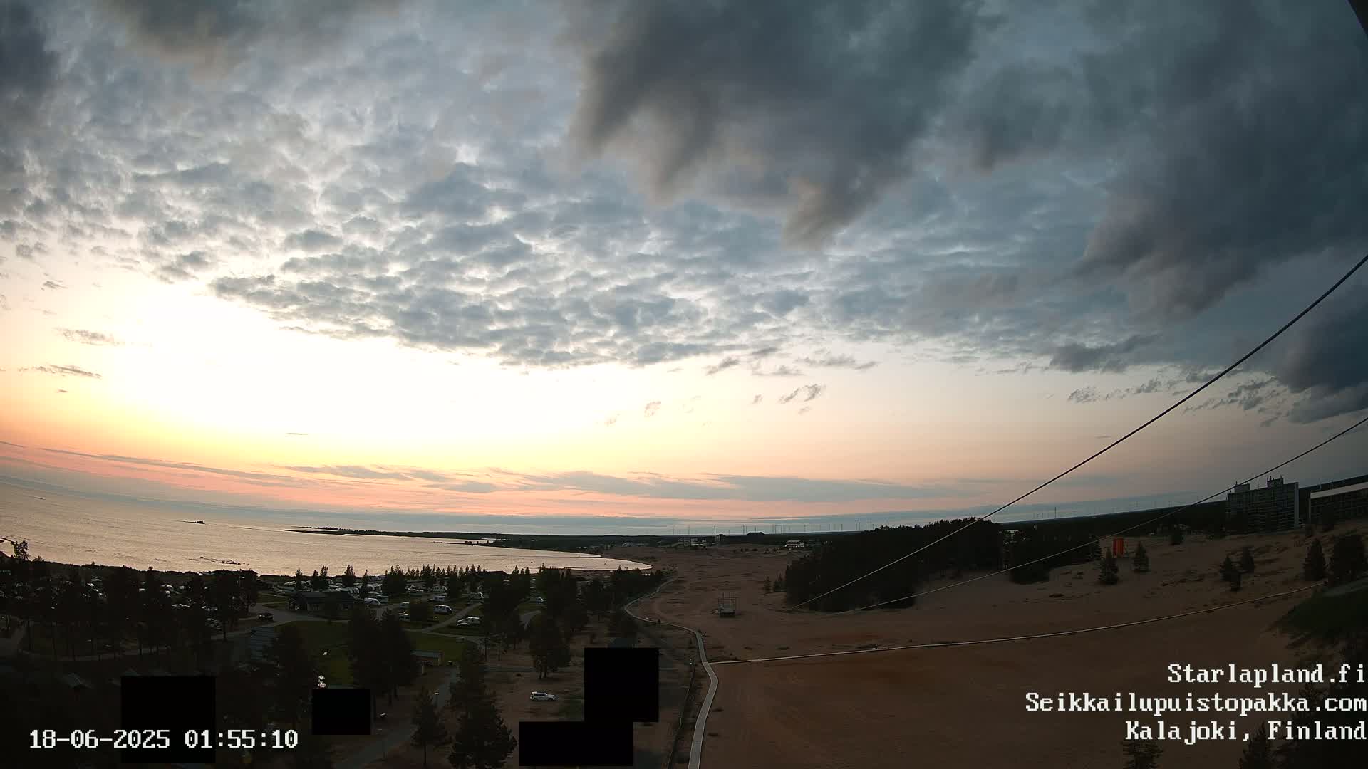 Adventure Park Pakka, Kalajoki, Aurora Boreails/Northern Lights  Live Cam - Kalajoki, Ylivieska, North Ostrobothnia, Finland