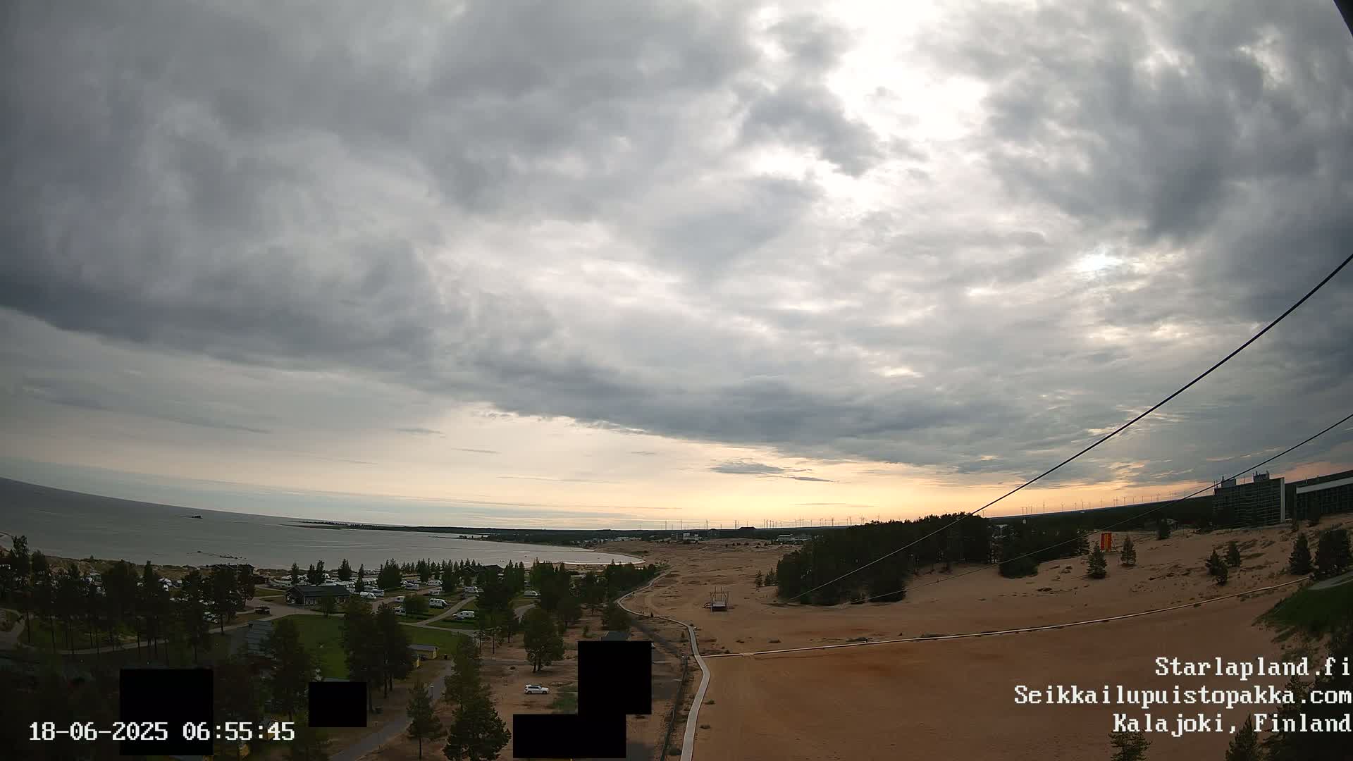 Adventure Park Pakka, Kalajoki, Aurora Boreails/Northern Lights  Live Cam - Kalajoki, Ylivieska, North Ostrobothnia, Finland