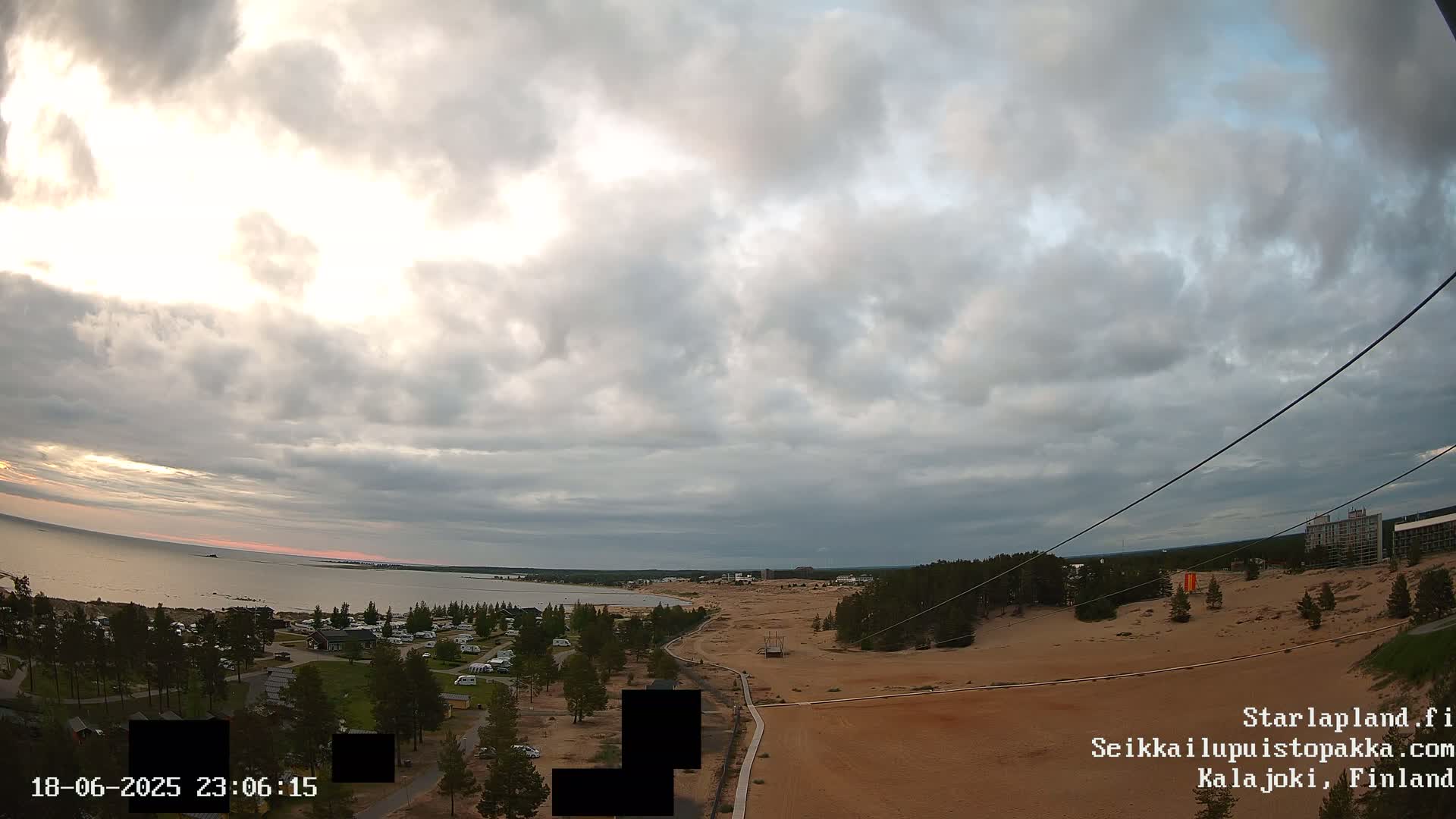 Adventure Park Pakka, Kalajoki, Aurora Boreails/Northern Lights  Live Cam - Kalajoki, Ylivieska, North Ostrobothnia, Finland
