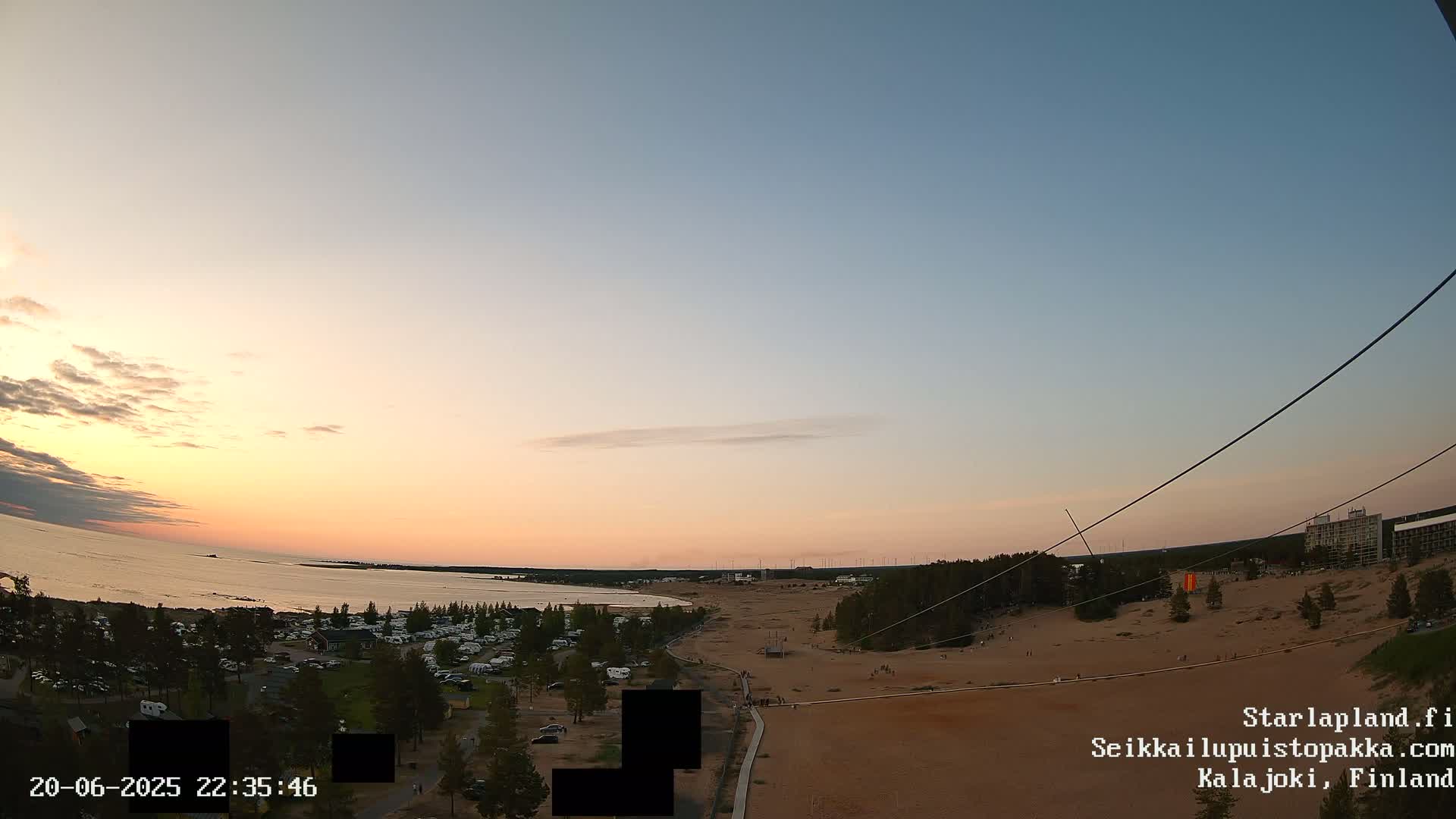 Adventure Park Pakka, Kalajoki, Aurora Boreails/Northern Lights  Live Cam - Kalajoki, Ylivieska, North Ostrobothnia, Finland