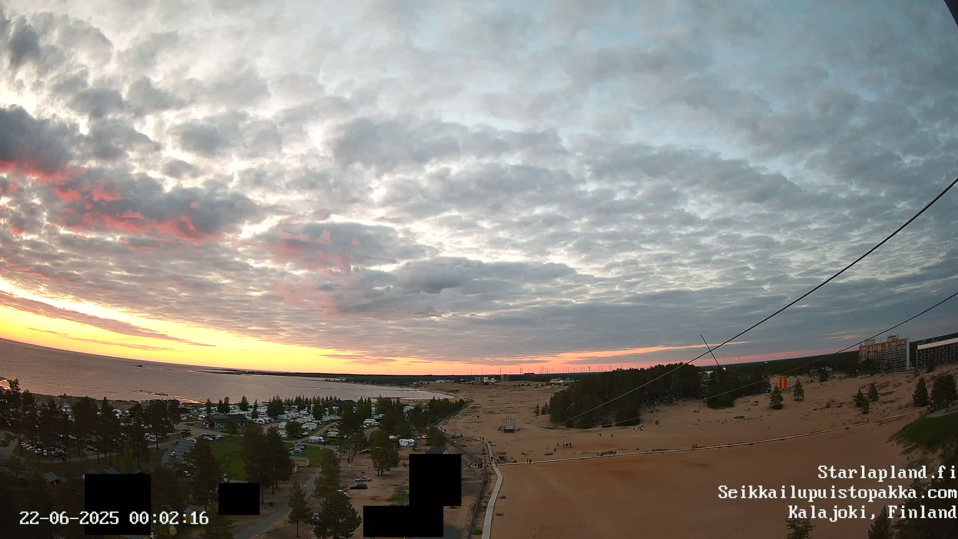 Adventure Park Pakka, Kalajoki, Aurora Boreails/Northern Lights  Live Cam - Kalajoki, Ylivieska, North Ostrobothnia, Finland