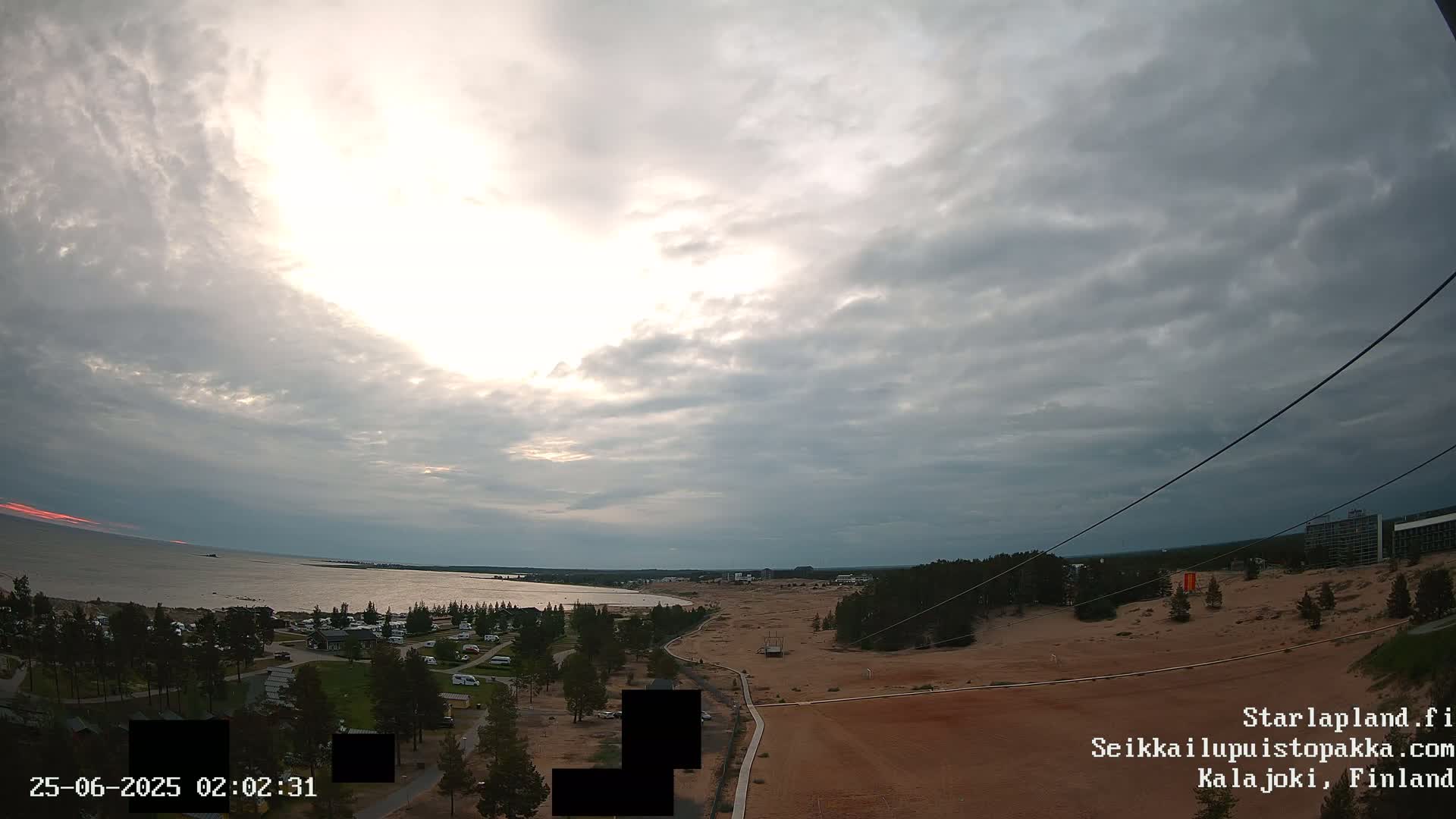 Adventure Park Pakka, Kalajoki, Aurora Boreails/Northern Lights  Live Cam - Kalajoki, Ylivieska, North Ostrobothnia, Finland