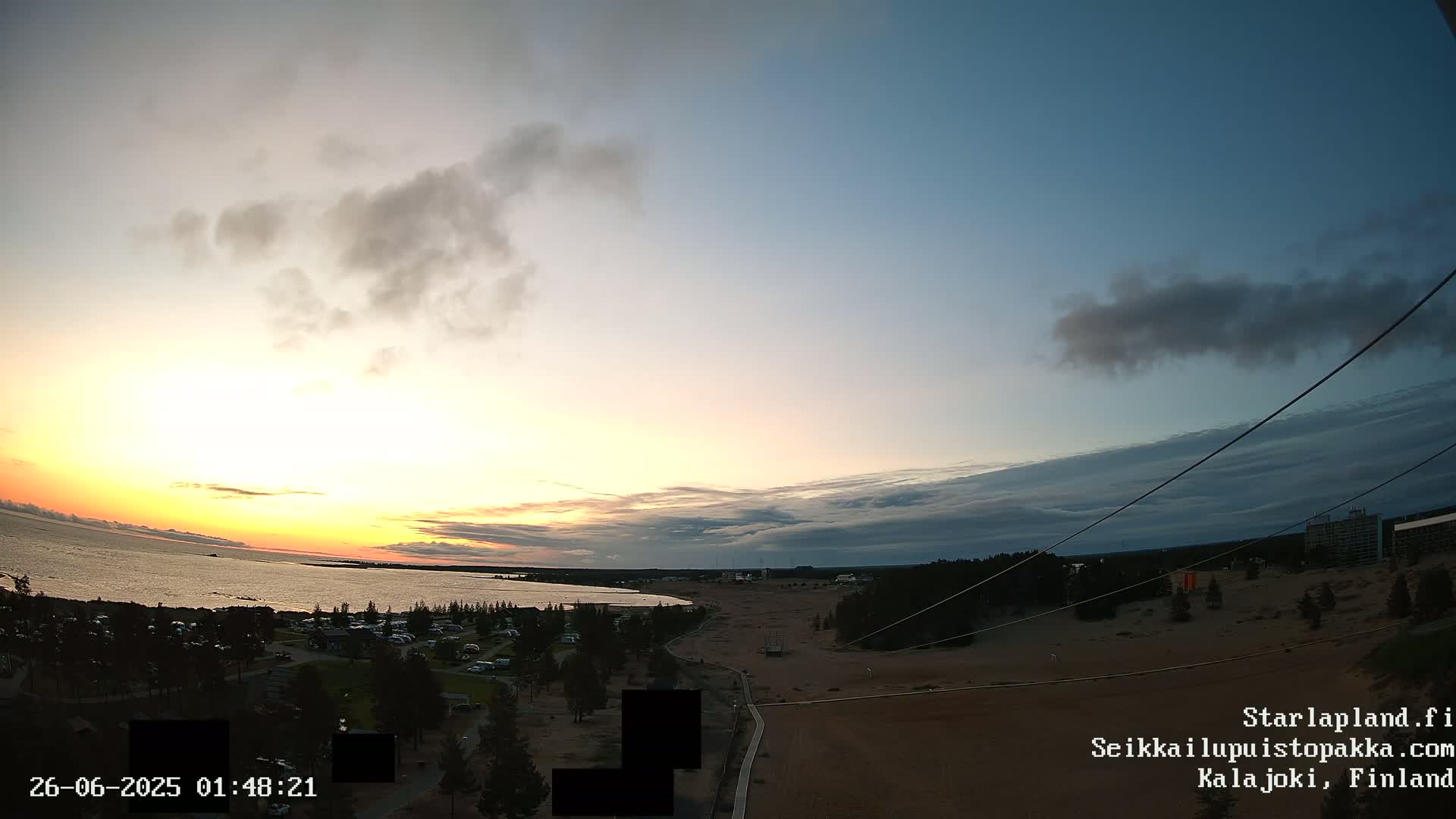 Adventure Park Pakka, Kalajoki, Aurora Boreails/Northern Lights  Live Cam - Kalajoki, Ylivieska, North Ostrobothnia, Finland