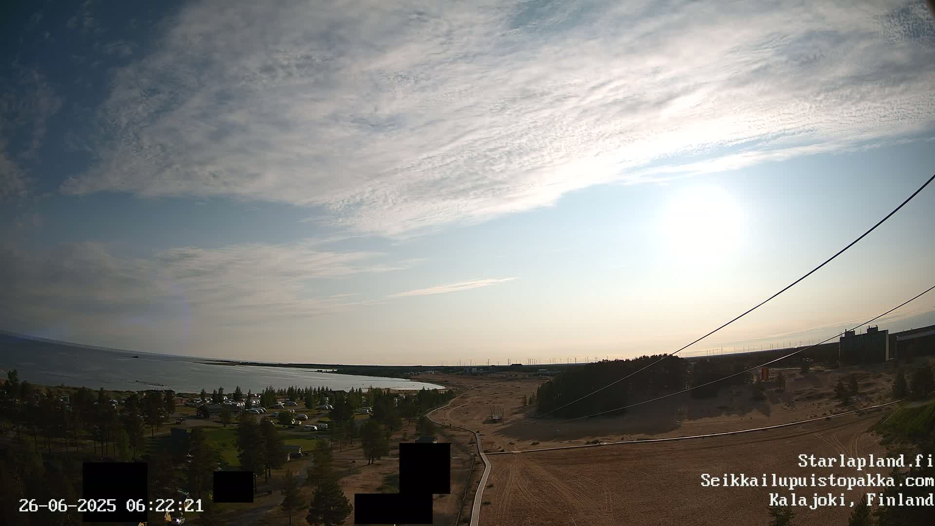 Adventure Park Pakka, Kalajoki, Aurora Boreails/Northern Lights  Live Cam - Kalajoki, Ylivieska, North Ostrobothnia, Finland