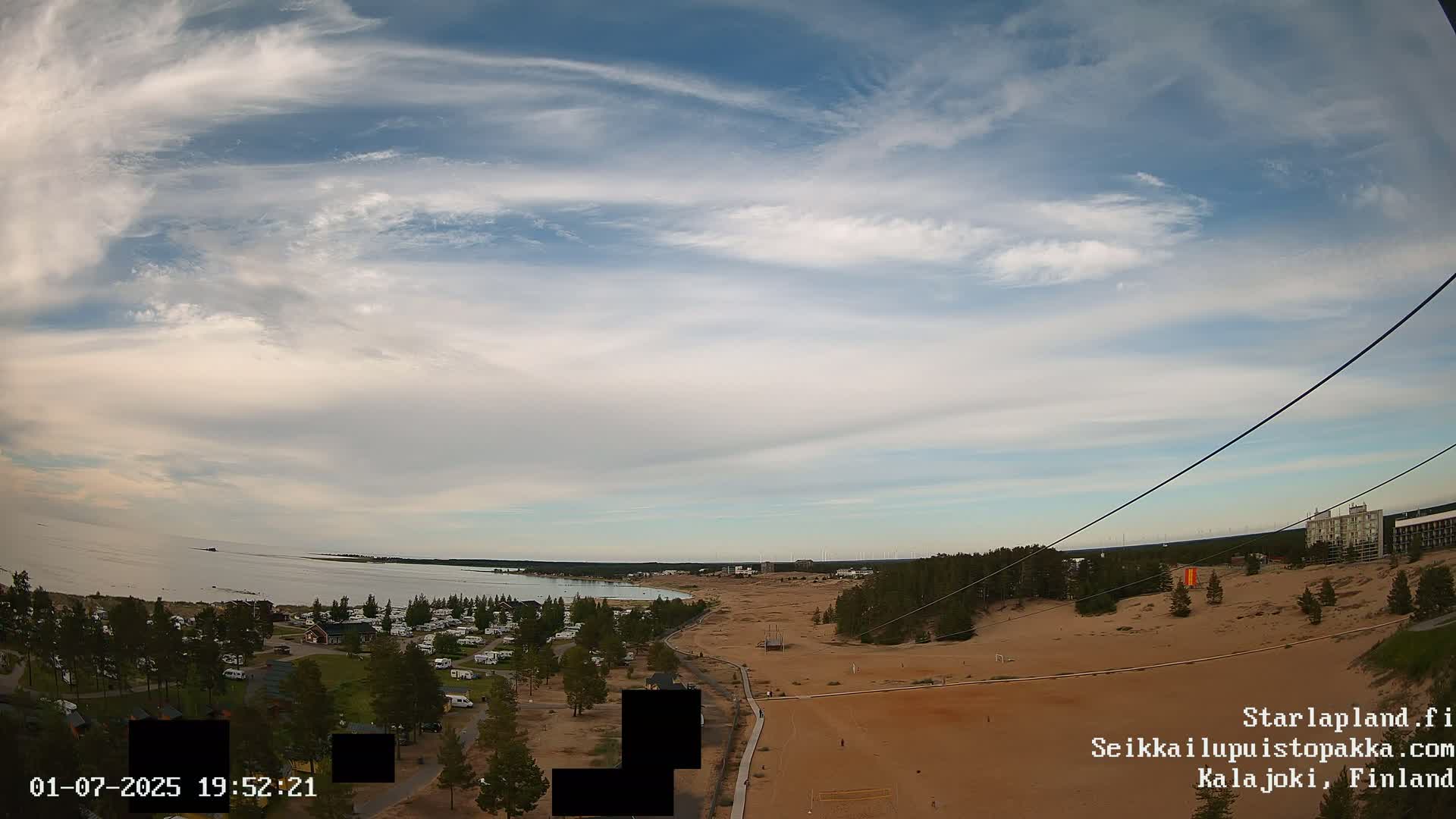 Adventure Park Pakka, Kalajoki, Aurora Boreails/Northern Lights  Live Cam - Kalajoki, Ylivieska, North Ostrobothnia, Finland