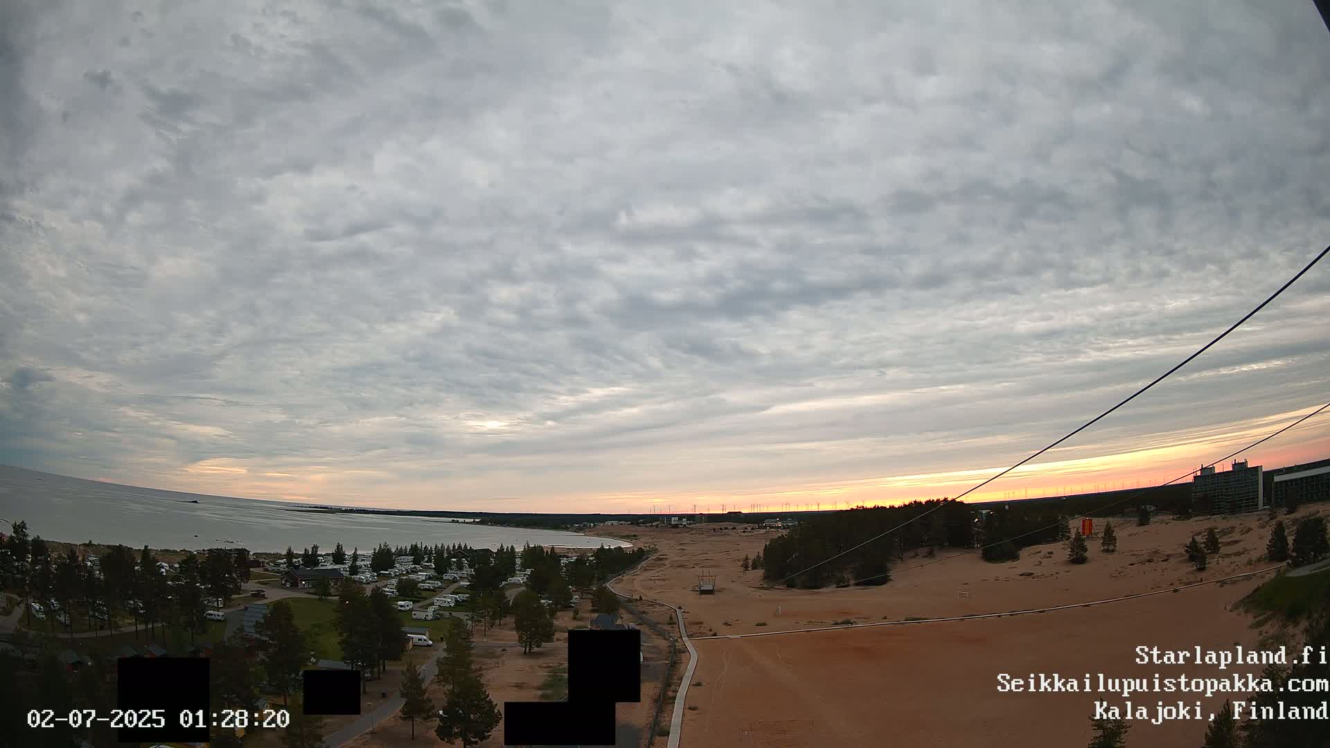Adventure Park Pakka, Kalajoki, Aurora Boreails/Northern Lights  Live Cam - Kalajoki, Ylivieska, North Ostrobothnia, Finland
