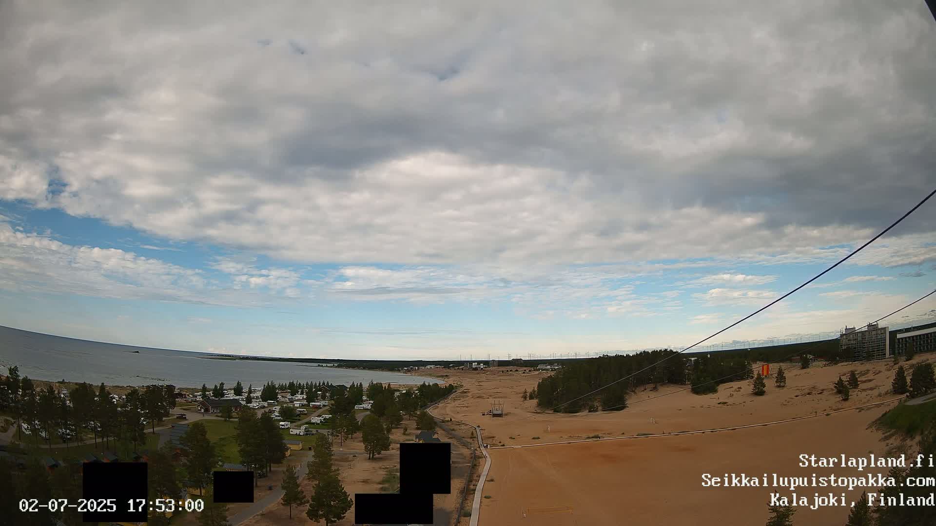 Adventure Park Pakka, Kalajoki, Aurora Boreails/Northern Lights  Live Cam - Kalajoki, Ylivieska, North Ostrobothnia, Finland