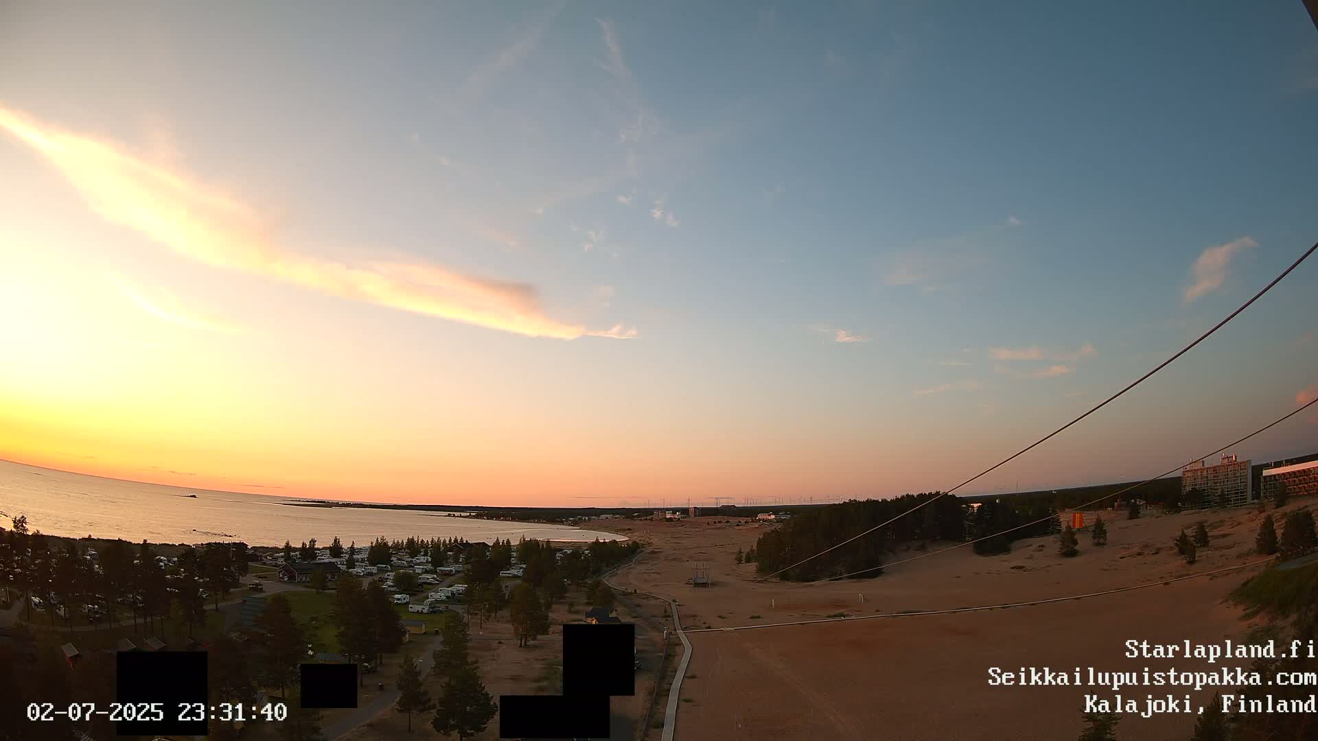 Adventure Park Pakka, Kalajoki, Aurora Boreails/Northern Lights  Live Cam - Kalajoki, Ylivieska, North Ostrobothnia, Finland