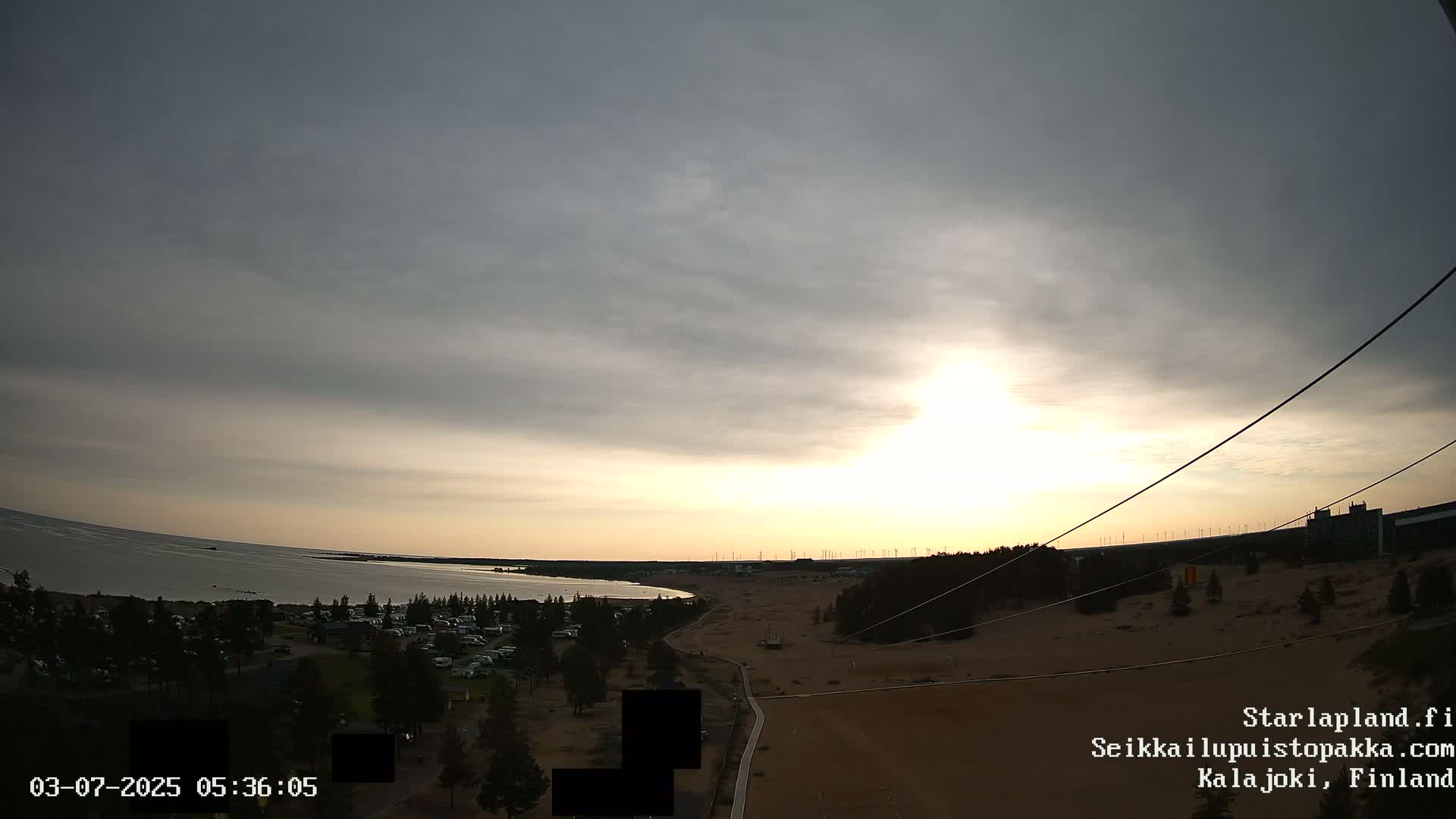 Adventure Park Pakka, Kalajoki, Aurora Boreails/Northern Lights  Live Cam - Kalajoki, Ylivieska, North Ostrobothnia, Finland