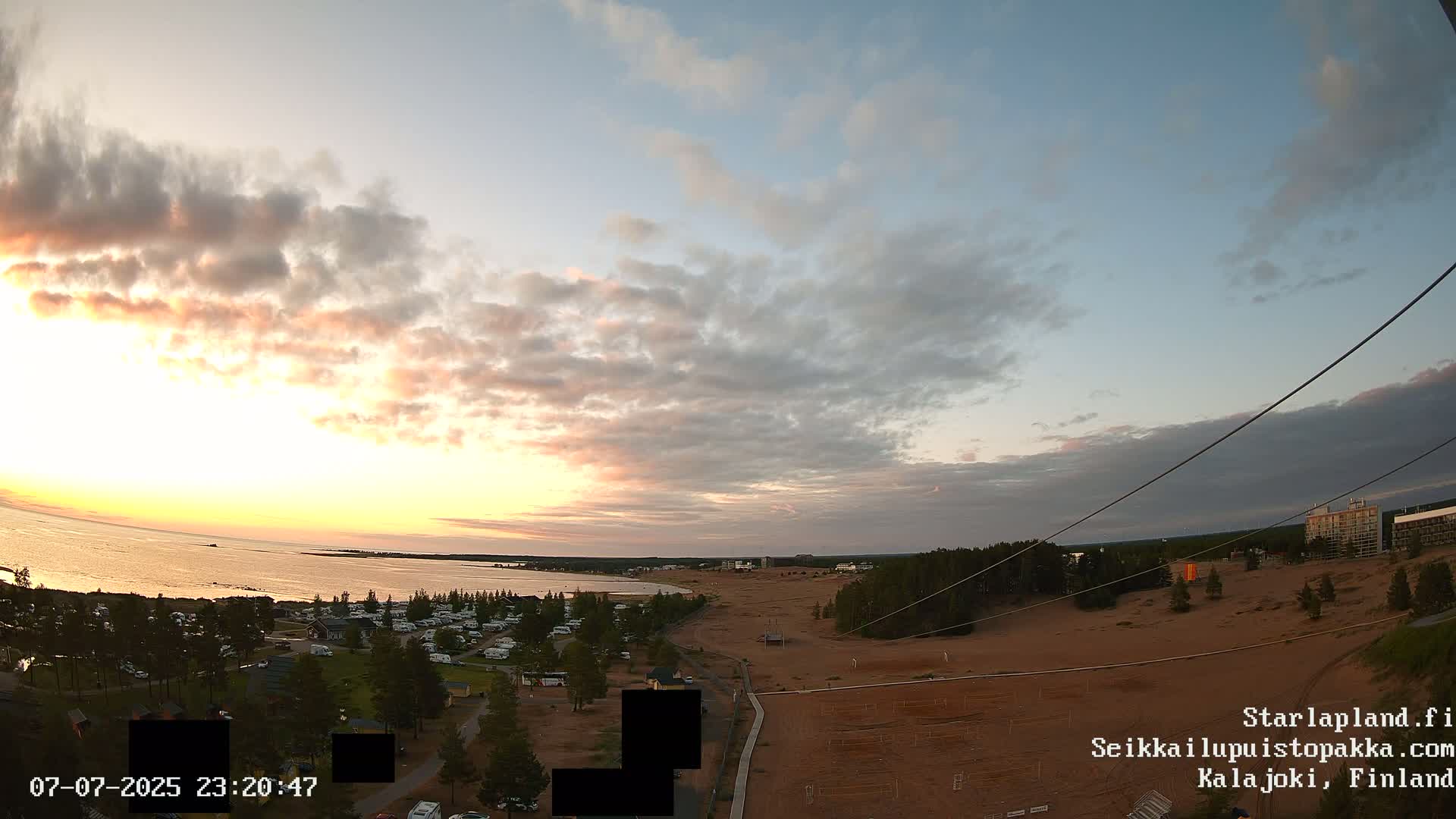 Adventure Park Pakka, Kalajoki, Aurora Boreails/Northern Lights  Live Cam - Kalajoki, Ylivieska, North Ostrobothnia, Finland