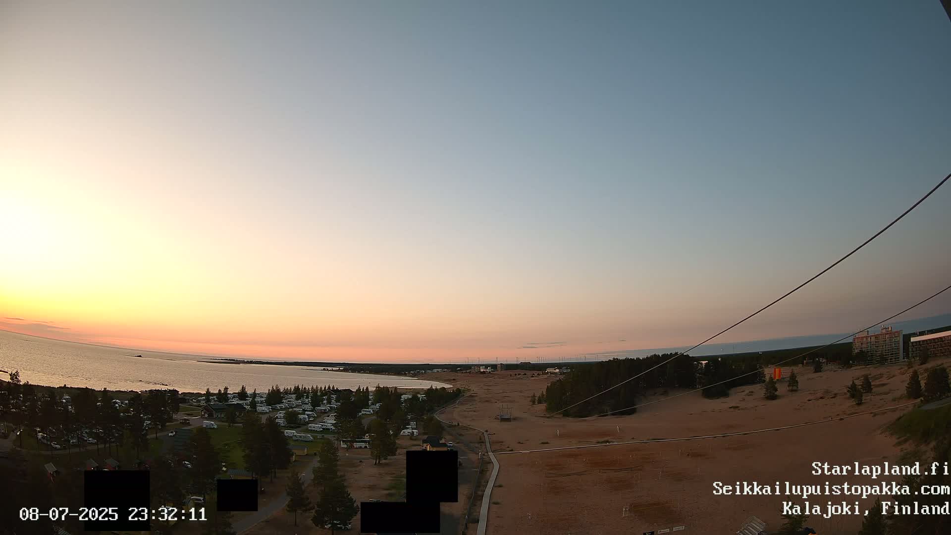 Adventure Park Pakka, Kalajoki, Aurora Boreails/Northern Lights  Live Cam - Kalajoki, Ylivieska, North Ostrobothnia, Finland