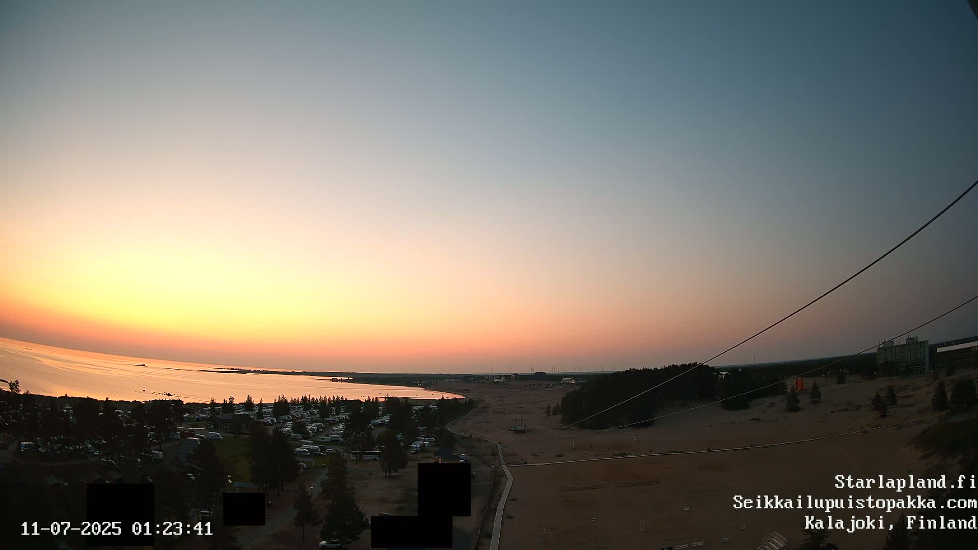 Adventure Park Pakka, Kalajoki, Aurora Boreails/Northern Lights  Live Cam - Kalajoki, Ylivieska, North Ostrobothnia, Finland