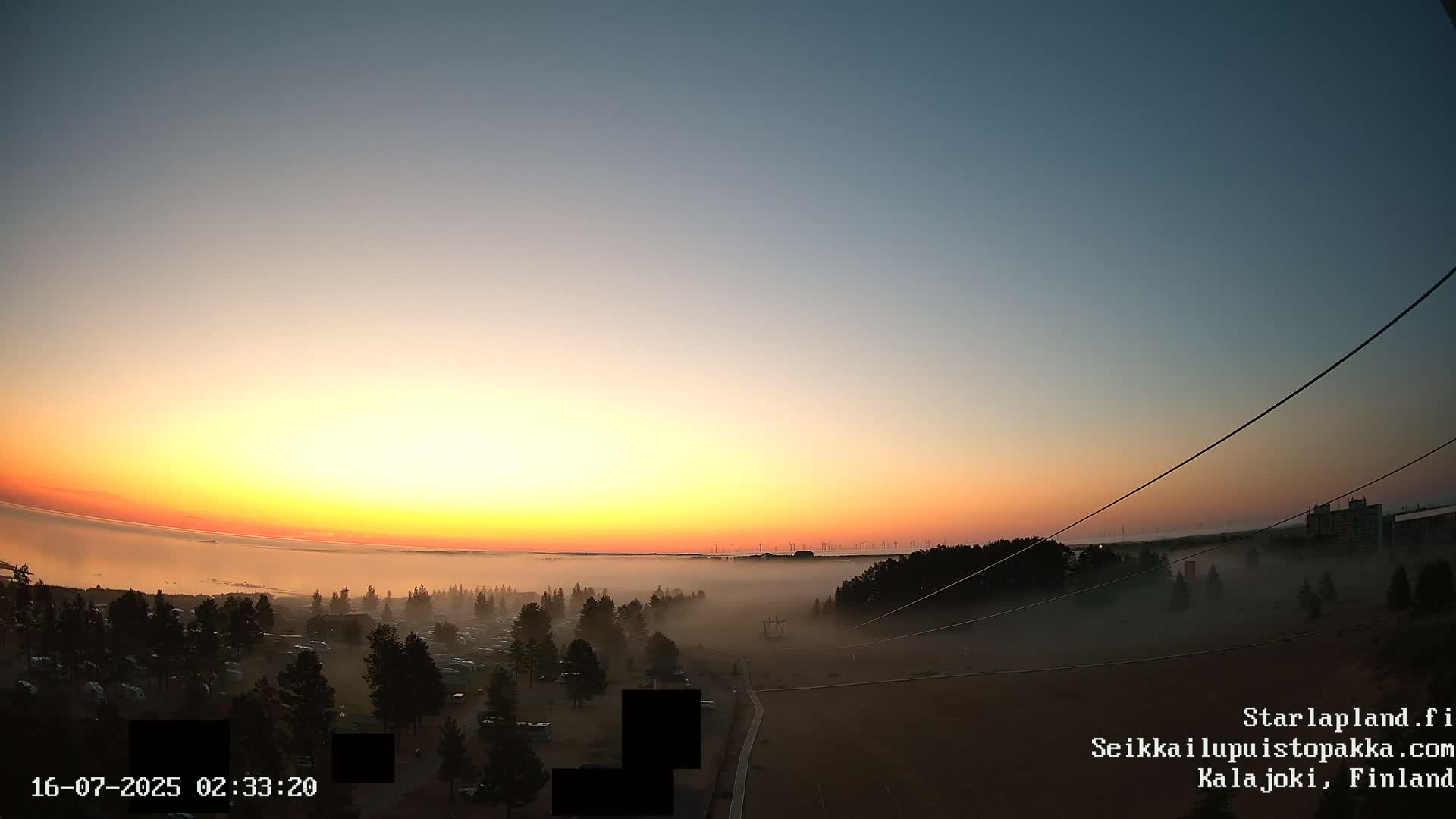 Adventure Park Pakka, Kalajoki, Aurora Boreails/Northern Lights  Live Cam - Kalajoki, Ylivieska, North Ostrobothnia, Finland