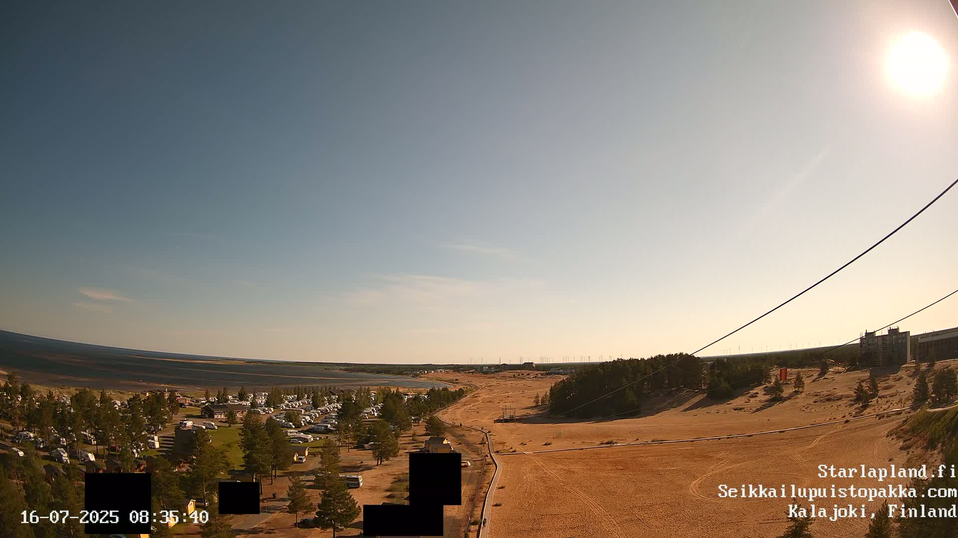 Adventure Park Pakka, Kalajoki, Aurora Boreails/Northern Lights  Live Cam - Kalajoki, Ylivieska, North Ostrobothnia, Finland