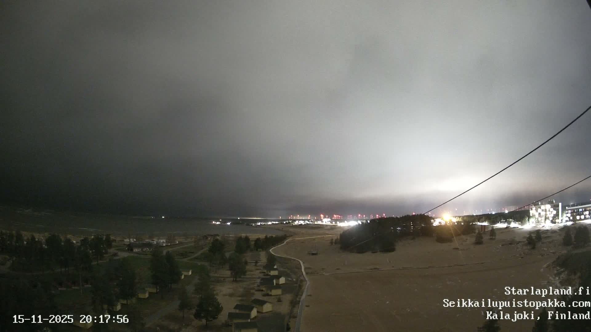 Adventure Park Pakka, Kalajoki, Aurora Boreails/Northern Lights  Live Cam - Kalajoki, Ylivieska, North Ostrobothnia, Finland