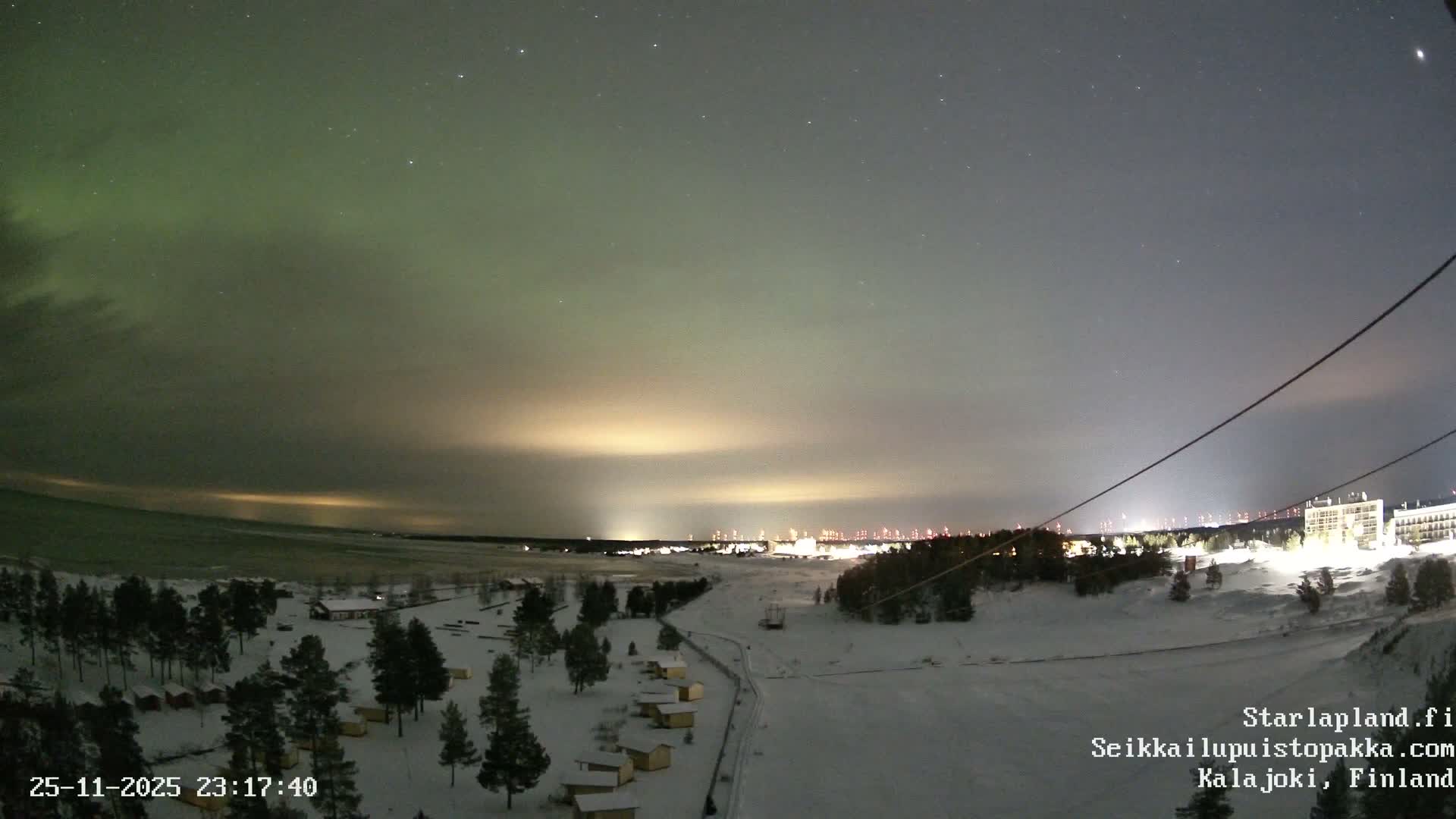 Adventure Park Pakka, Kalajoki, Aurora Boreails/Northern Lights  Live Cam - Kalajoki, Ylivieska, North Ostrobothnia, Finland