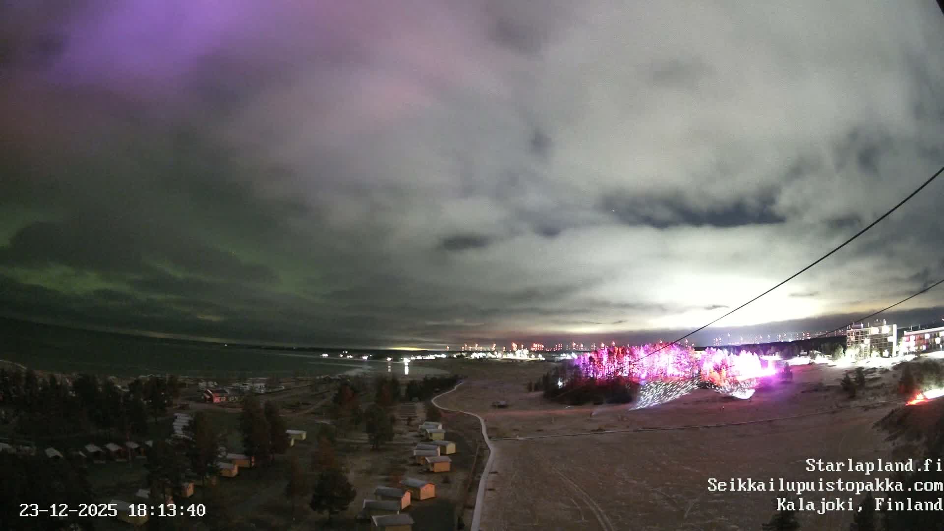 Adventure Park Pakka, Kalajoki, Aurora Boreails/Northern Lights  Live Cam - Kalajoki, Ylivieska, North Ostrobothnia, Finland
