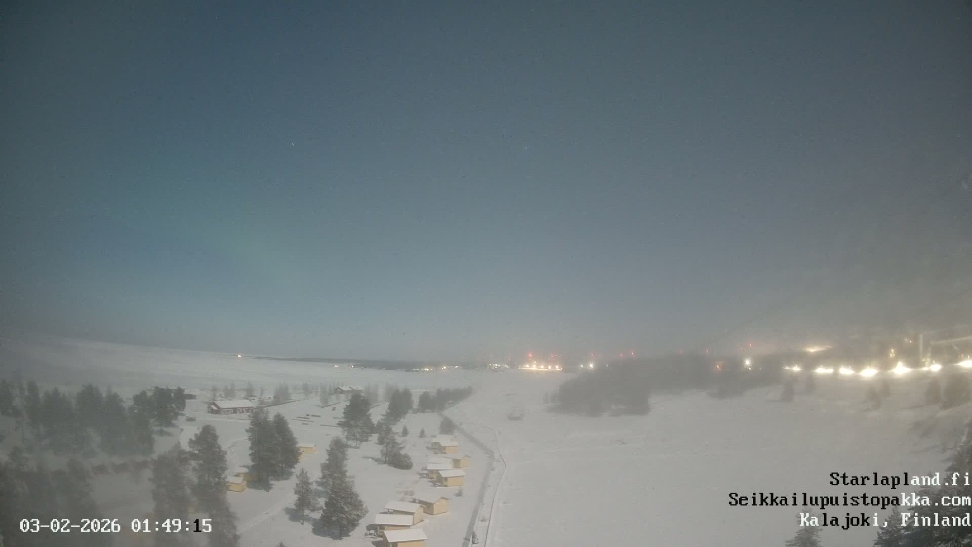 Adventure Park Pakka, Kalajoki, Aurora Boreails/Northern Lights  Live Cam - Kalajoki, Ylivieska, North Ostrobothnia, Finland