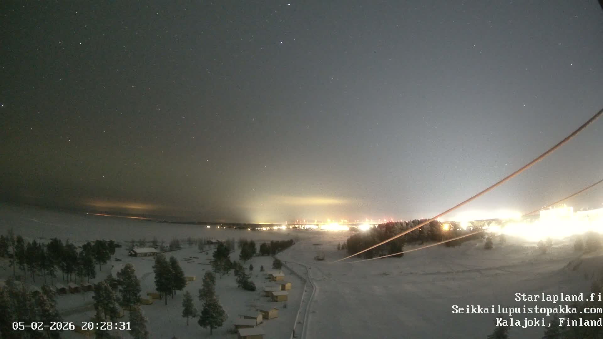 Adventure Park Pakka, Kalajoki, Aurora Boreails/Northern Lights  Live Cam - Kalajoki, Ylivieska, North Ostrobothnia, Finland