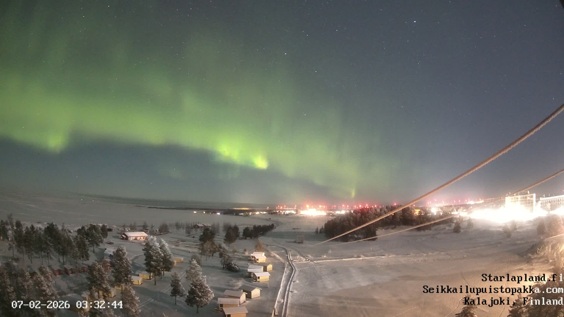Adventure Park Pakka, Kalajoki, Aurora Boreails/Northern Lights  Live Cam - Kalajoki, Ylivieska, North Ostrobothnia, Finland