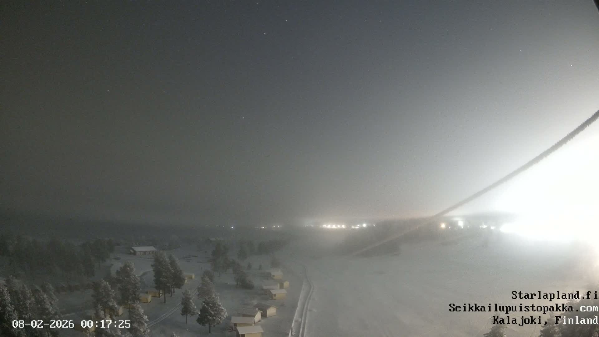 Adventure Park Pakka, Kalajoki, Aurora Boreails/Northern Lights  Live Cam - Kalajoki, Ylivieska, North Ostrobothnia, Finland