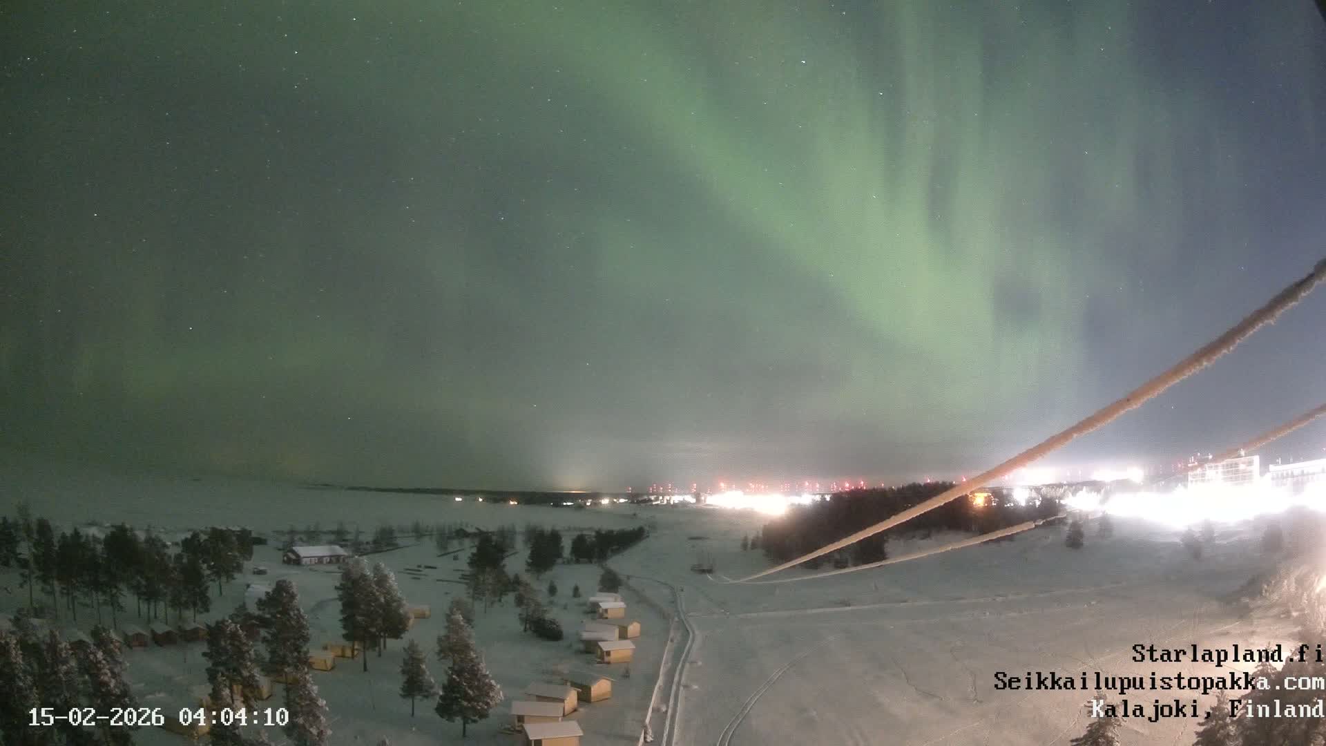 Adventure Park Pakka, Kalajoki, Aurora Boreails/Northern Lights  Live Cam - Kalajoki, Ylivieska, North Ostrobothnia, Finland