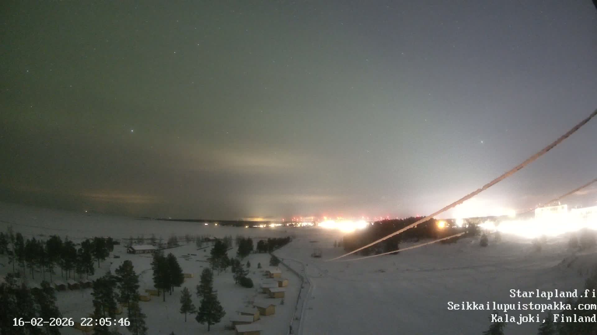 Adventure Park Pakka, Kalajoki, Aurora Boreails/Northern Lights  Live Cam - Kalajoki, Ylivieska, North Ostrobothnia, Finland