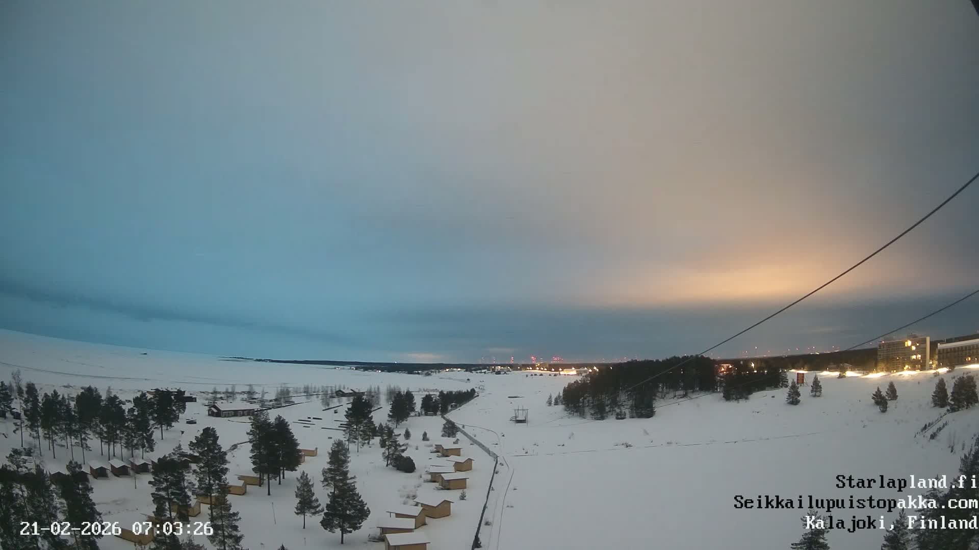 Adventure Park Pakka, Kalajoki, Aurora Boreails/Northern Lights  Live Cam - Kalajoki, Ylivieska, North Ostrobothnia, Finland