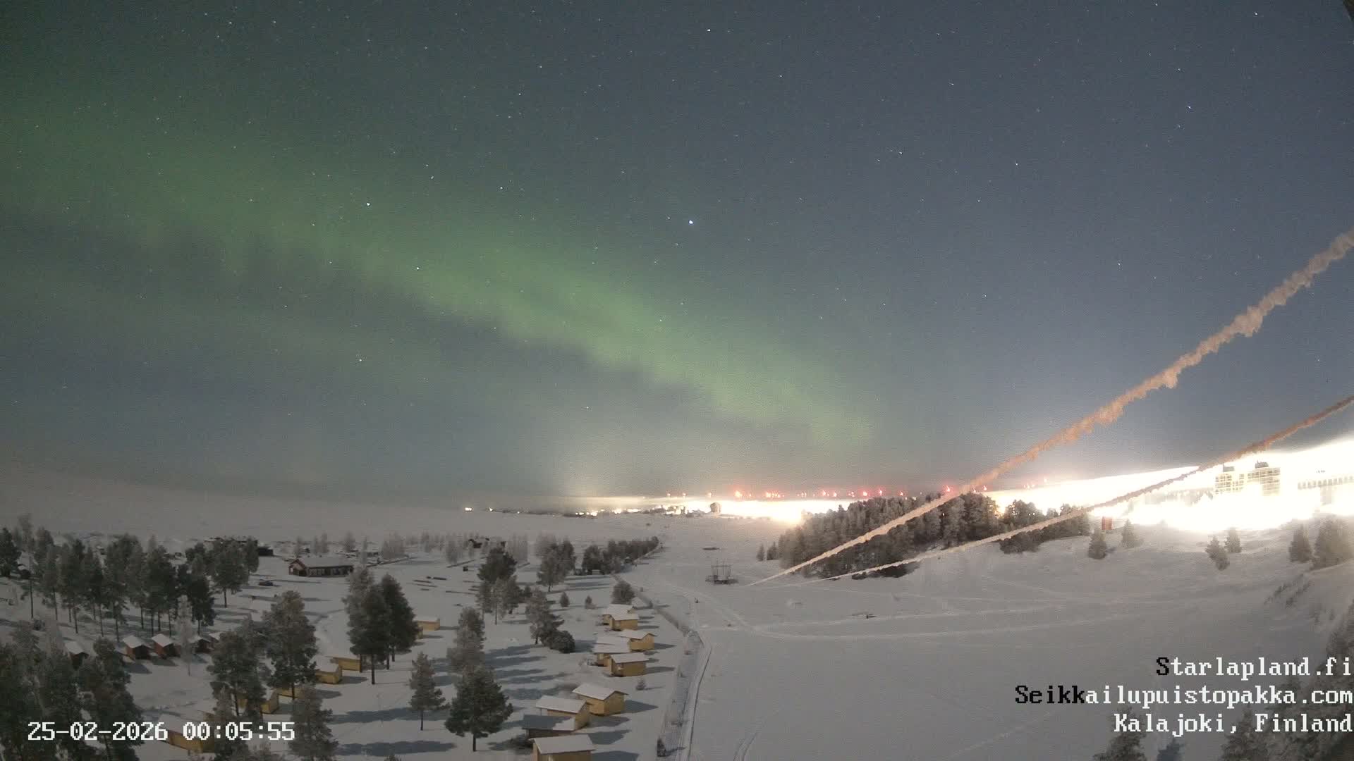 Adventure Park Pakka, Kalajoki, Aurora Boreails/Northern Lights  Live Cam - Kalajoki, Ylivieska, North Ostrobothnia, Finland