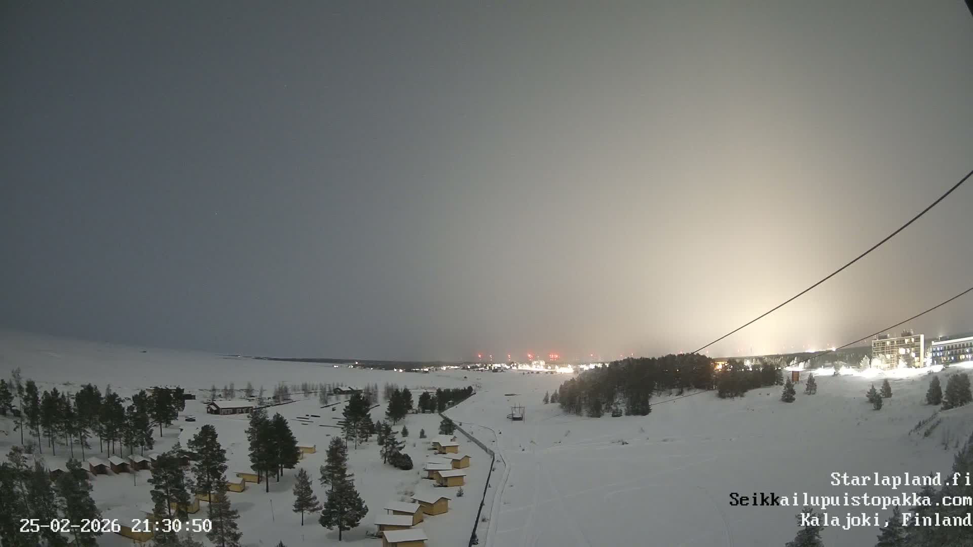Adventure Park Pakka, Kalajoki, Aurora Boreails/Northern Lights  Live Cam - Kalajoki, Ylivieska, North Ostrobothnia, Finland