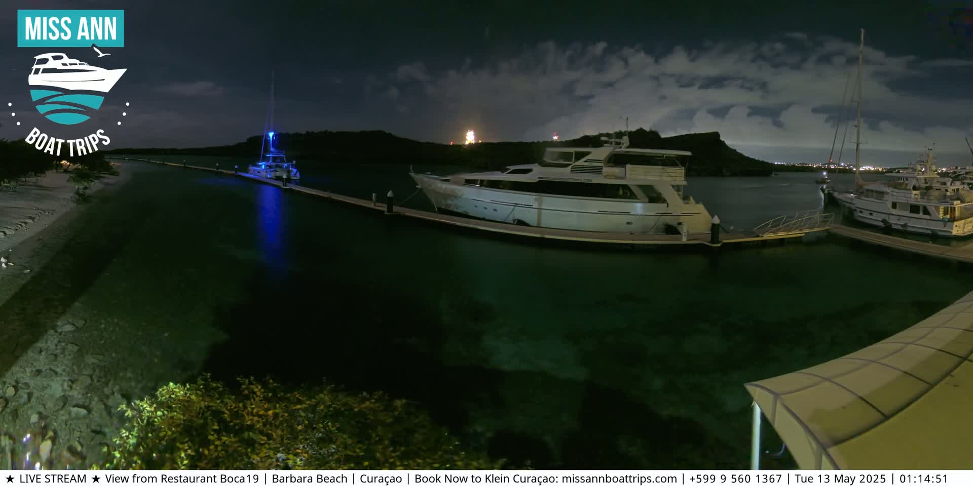 Carribean, Curacao, Santa Barbara Beach Boat Trips Live Cam - Curacao, Curaçao, Netherland