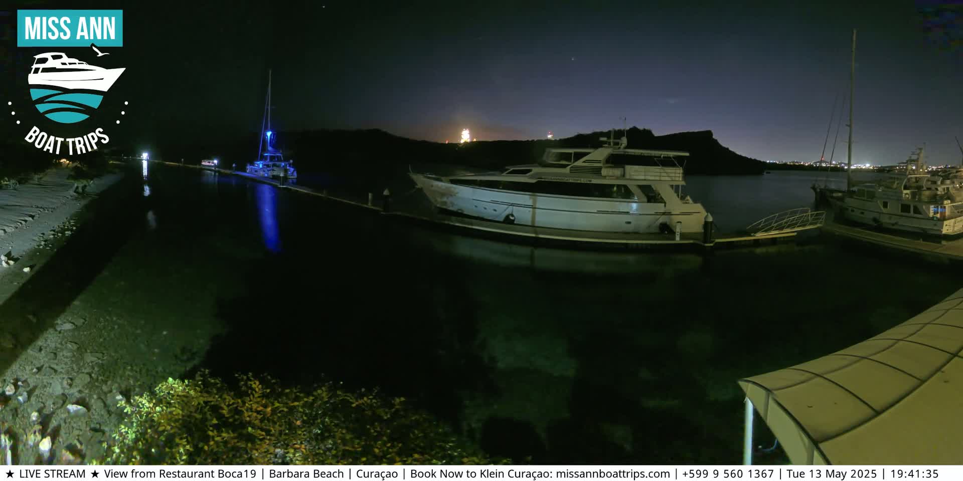 Carribean, Curacao, Santa Barbara Beach Boat Trips Live Cam - Curacao, Curaçao, Netherland