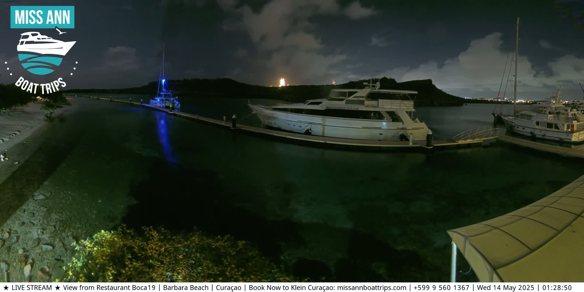 Carribean, Curacao, Santa Barbara Beach Boat Trips Live Cam - Curacao, Curaçao, Netherland
