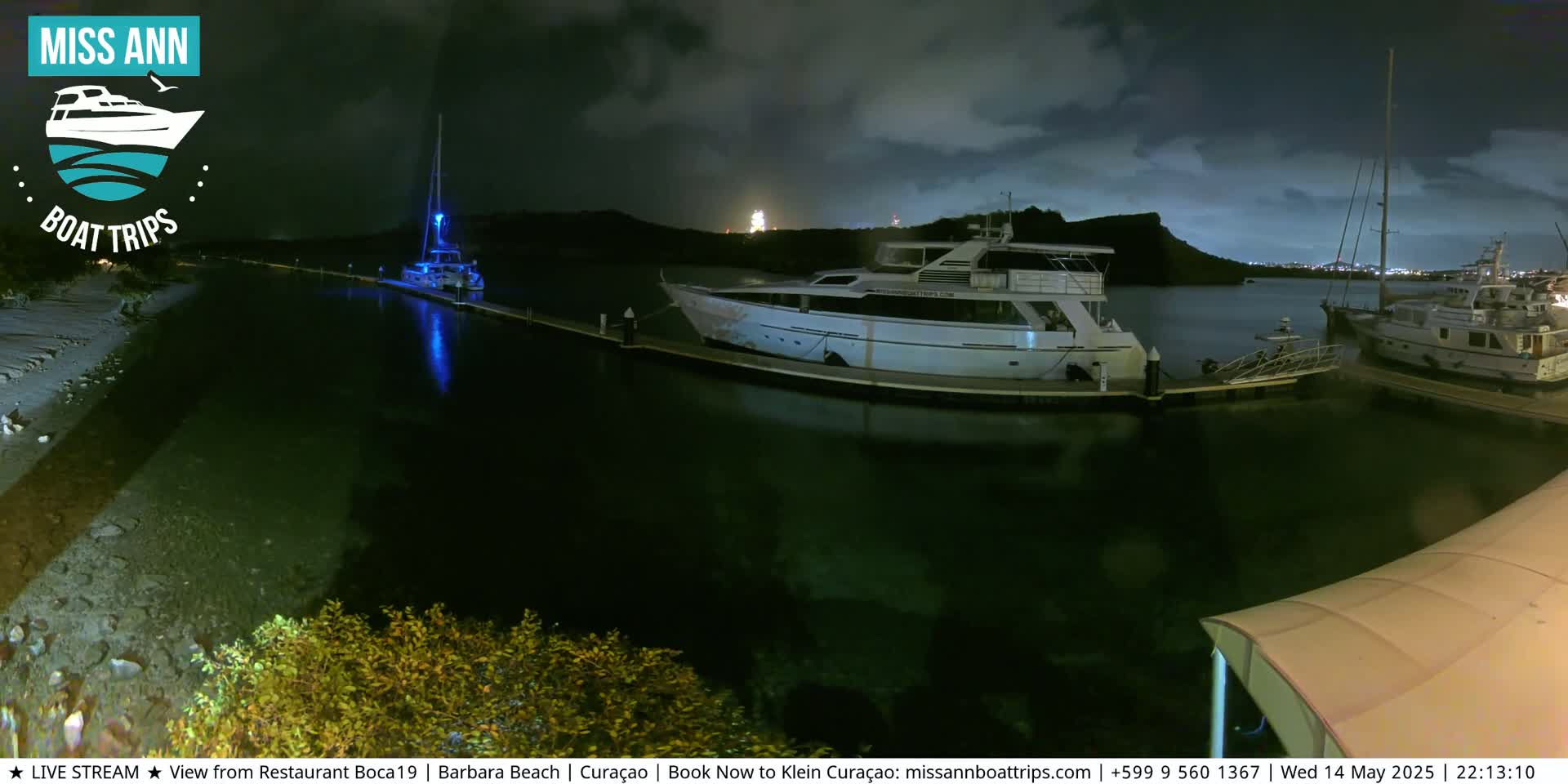 Carribean, Curacao, Santa Barbara Beach Boat Trips Live Cam - Curacao, Curaçao, Netherland