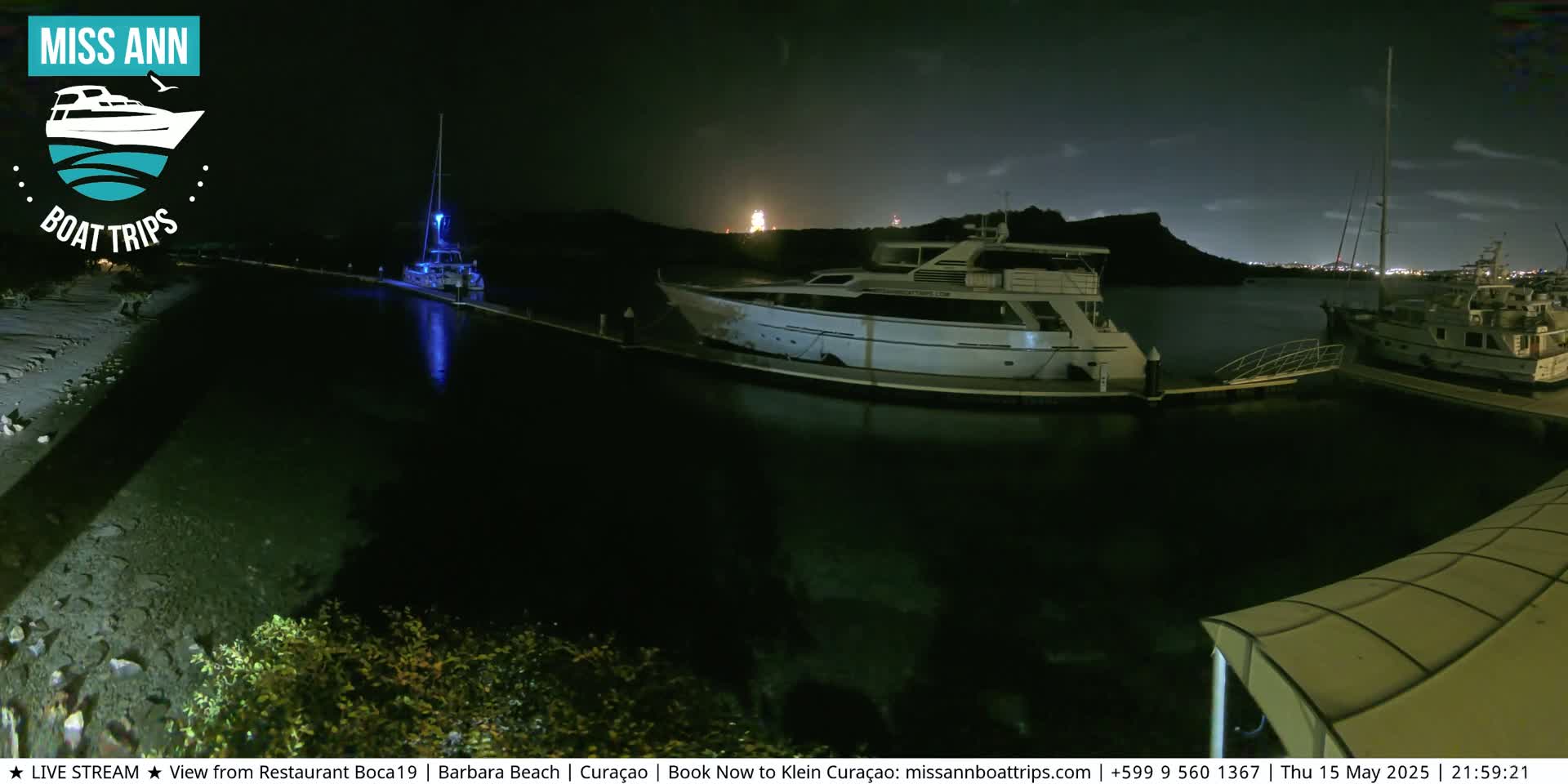 Carribean, Curacao, Santa Barbara Beach Boat Trips Live Cam - Curacao, Curaçao, Netherland