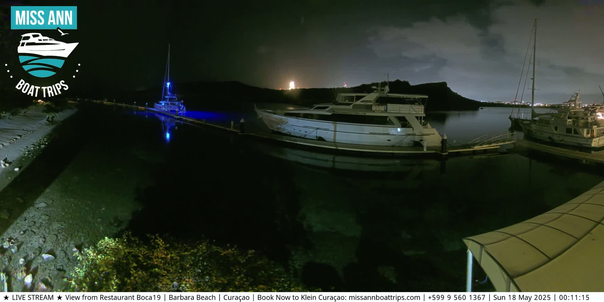 Carribean, Curacao, Santa Barbara Beach Boat Trips Live Cam - Curacao, Curaçao, Netherland